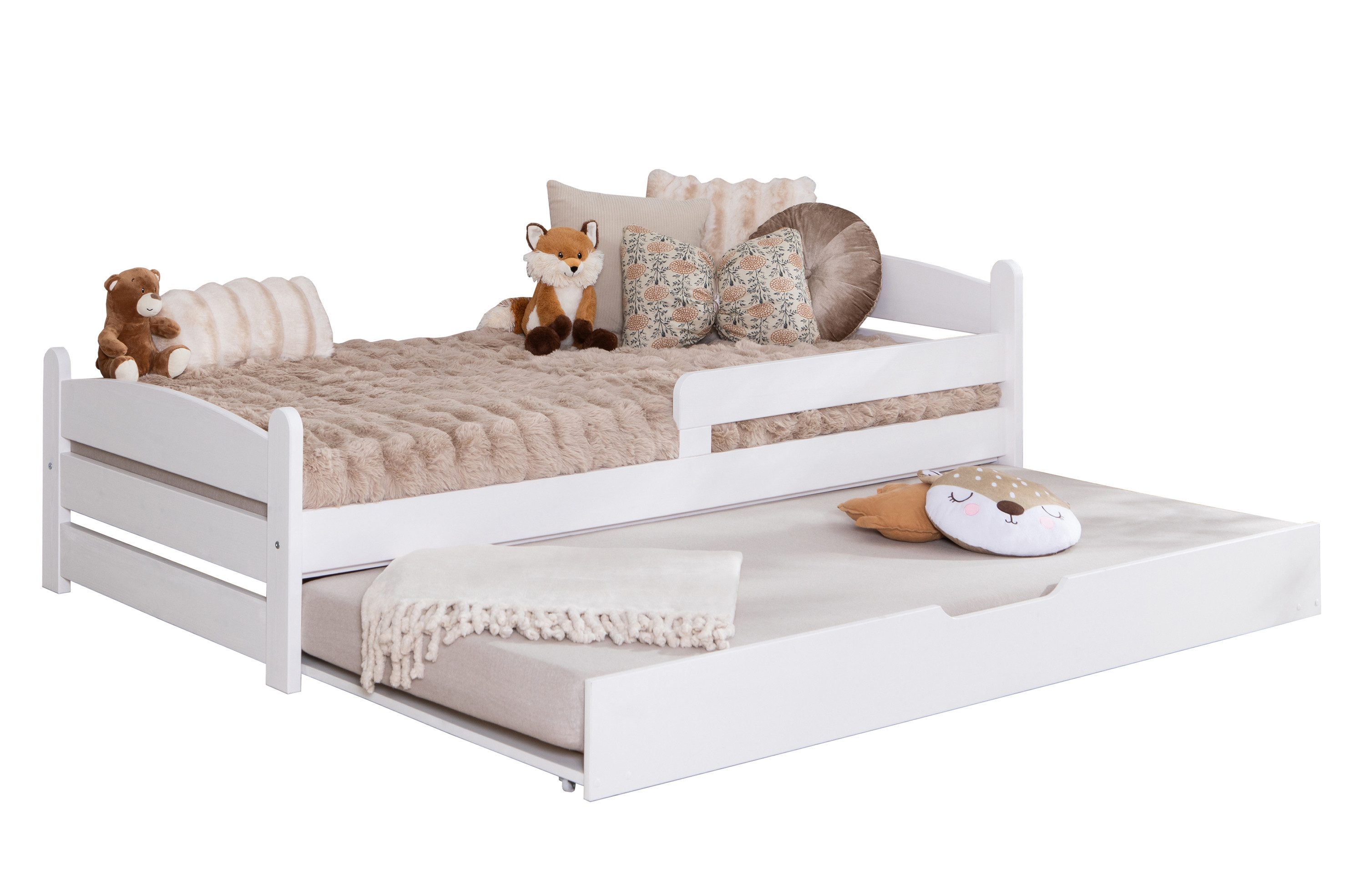 Ticaa Bettgestell Einzelbett „Mello“, Kinderbett, Jugendbett