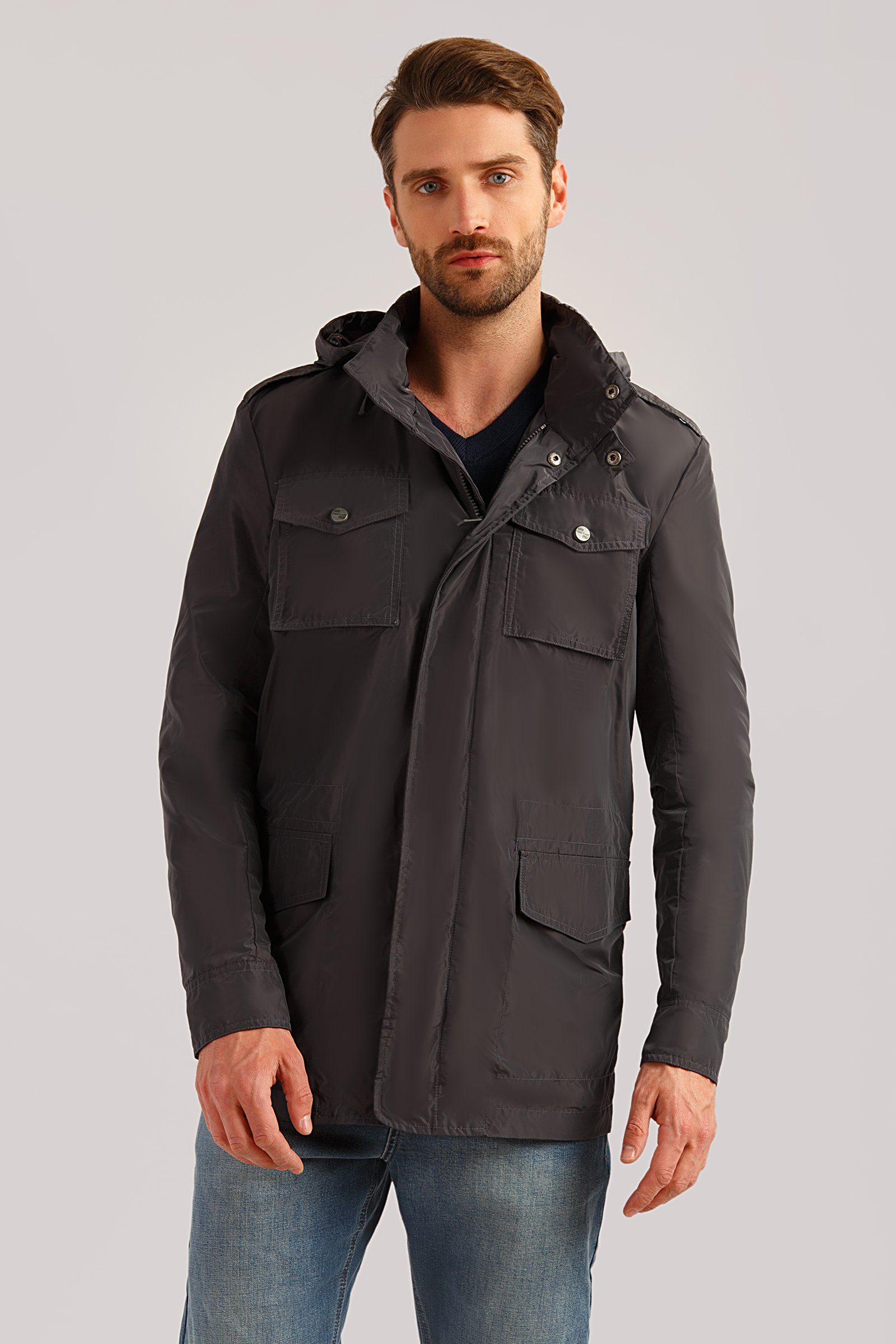 Finn Flare Outdoorjacke mit coolem Stehkragen