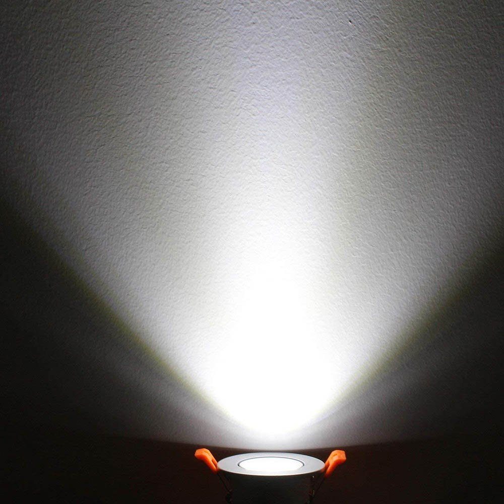 Rosnek LED Warmweiß, 7/10W,LED Downlight,Warmweiß/Naturweiß/Kaltweiß, Kaltweiß Kaltweiß COB-LED, Deckenleuchte 10W COB Naturweiß