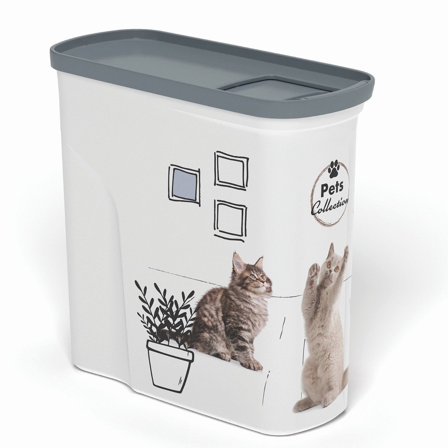 Curver Futterbehälter 254868, Kunststoff, Curver PetLife 2L Futtervorratsbe günstig online kaufen