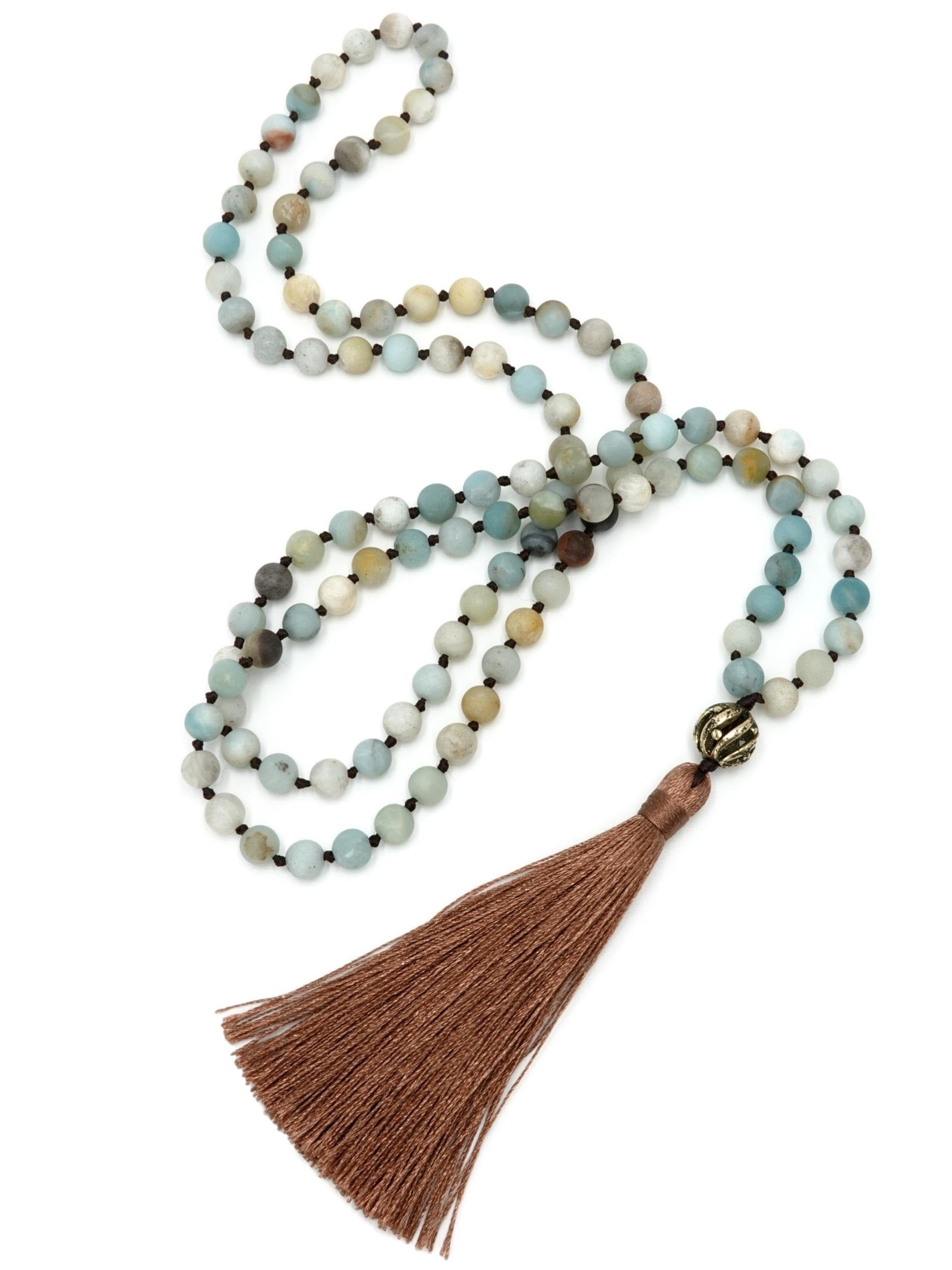 BENAVA Perlenkette »Mala Kette 108 Perlen - Amazonit Blau«, Handgemacht  online kaufen | OTTO