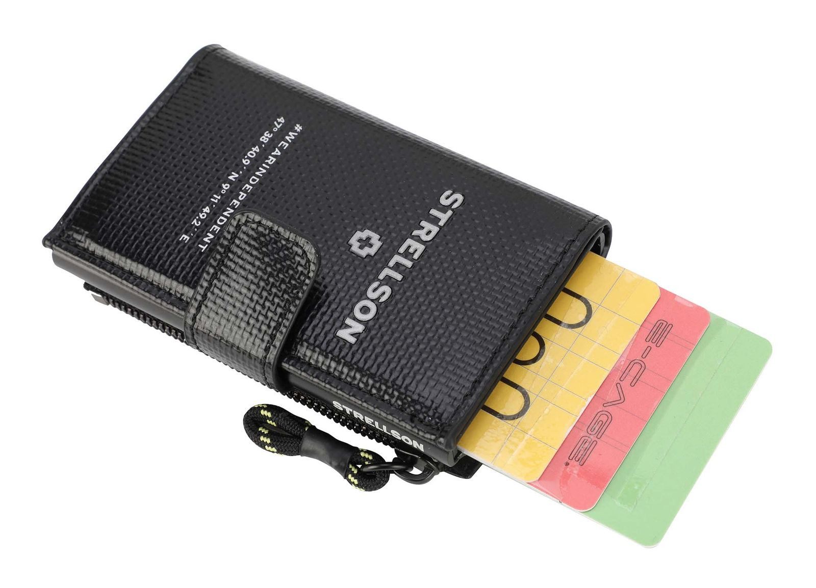 Strellson Kartenetui E-Cage-Card Case C-Four, mit RFID-Blocker Schutz