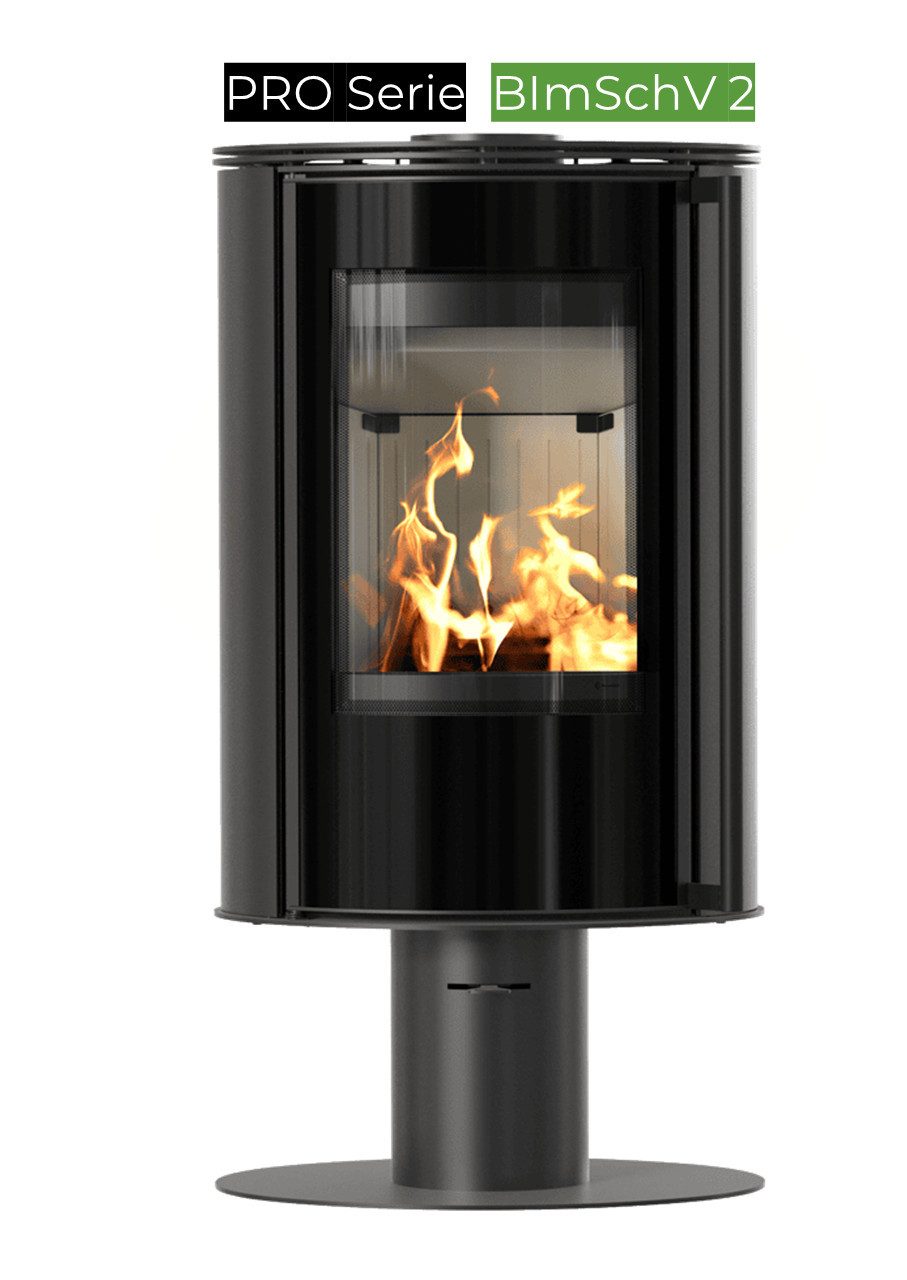 Kratki Kaminofen Kaminofen aus Stahl mit Sockel KRATKI ERIK Ø 150 5,5 kW, 5,50 kW
