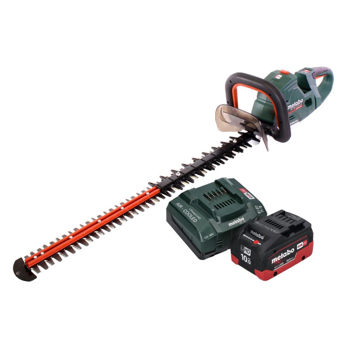 metabo Akku-Heckenschere HS 18 LTX BL 75 Akku Heckenschere 18 V 75 cm Brushless + 1x Akku 10,0