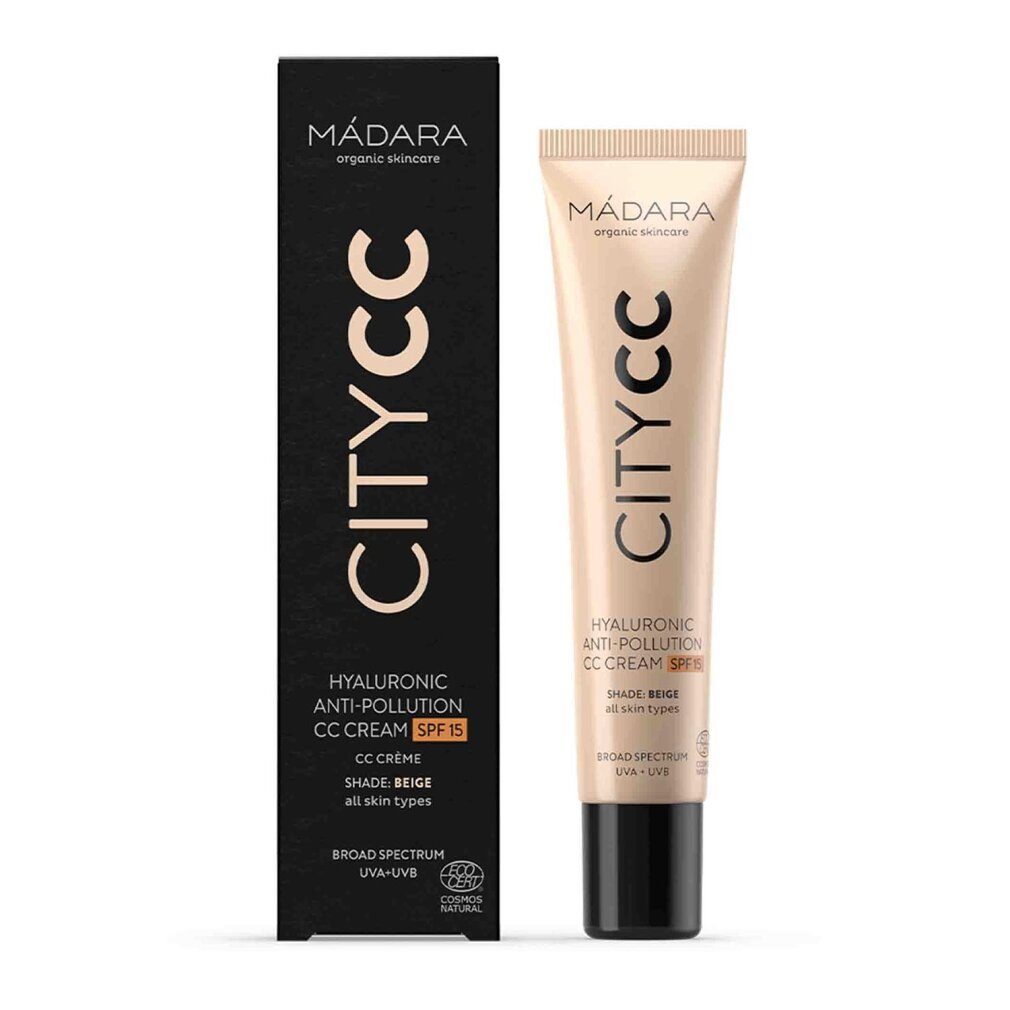 Madara Getönte Gesichtscreme City CC Hyaluron Creme LSF 15 Beige 40 ml