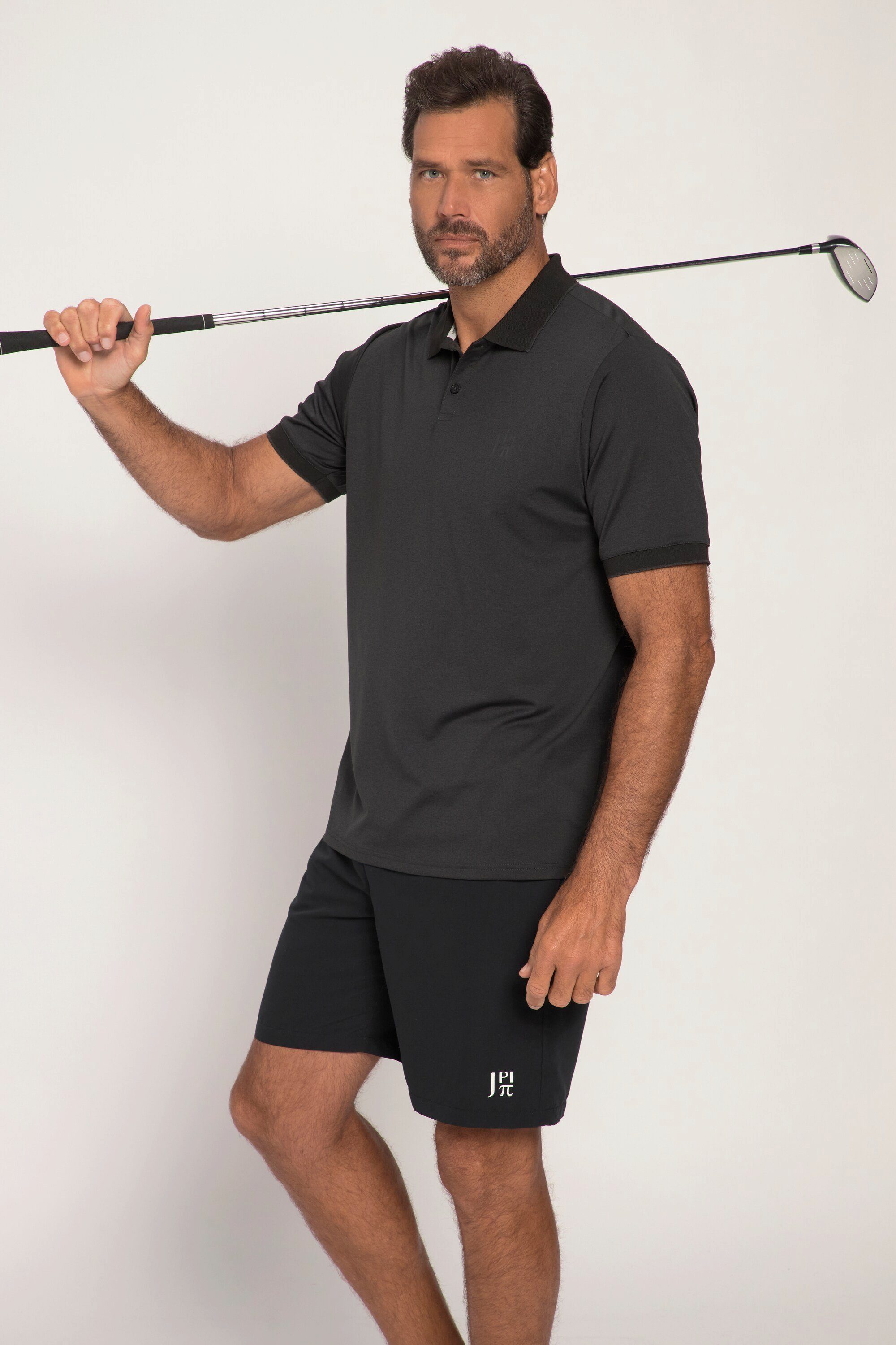 JP1880 Poloshirt Golf QuickDry Poloshirt schwarz Halbarm