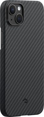 Pitaka Handyhülle MagEz Case 3 for Max iPhone 14 Black/Grey Twill, hergestellt aus 1500D Aramid-Fasern