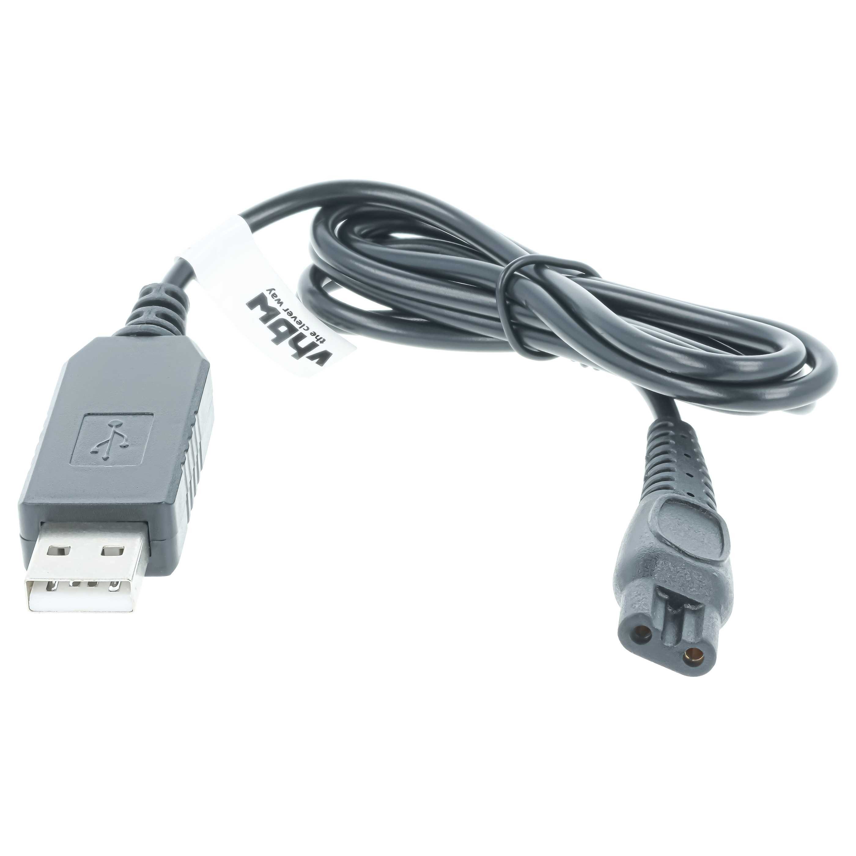 vhbw passend für Philips HQ8270/21, HQ8290, HQ8270/22, HQ8270, HQ8270/18, H USB-Kabel, Kompatibles USB-Kabel zum zuverlässigen Laden Ihres Rasierers an jedem – Bild 3 von 5
