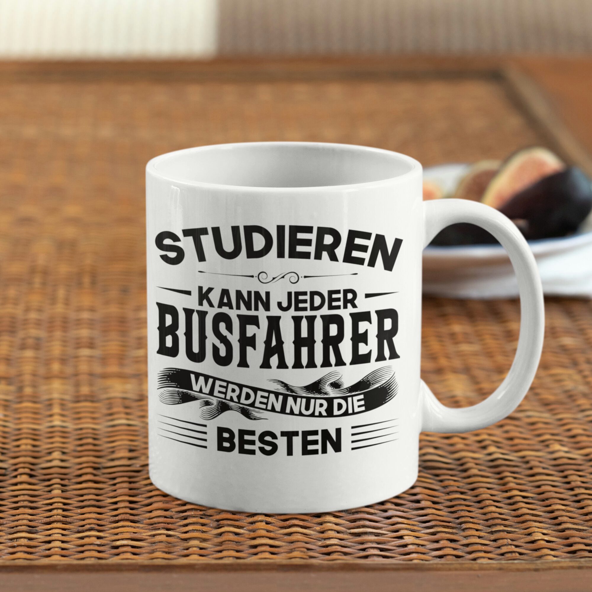 Printmacher Tasse Busfahrer Tasse Fahrdienstleiter Bus Fernbus Kaffebecher, Keramik