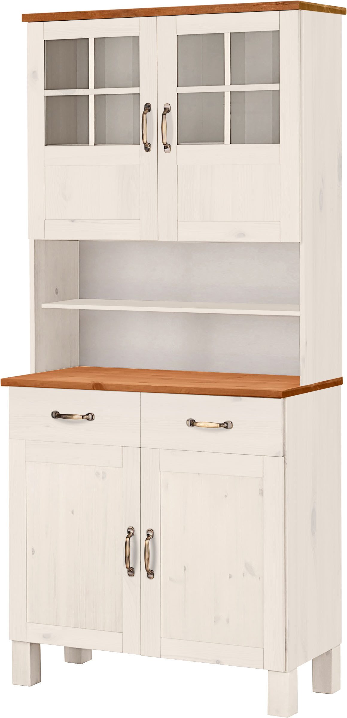 Home affaire Küchenbuffet Alby Breite 85 cm, 2 Glastüren