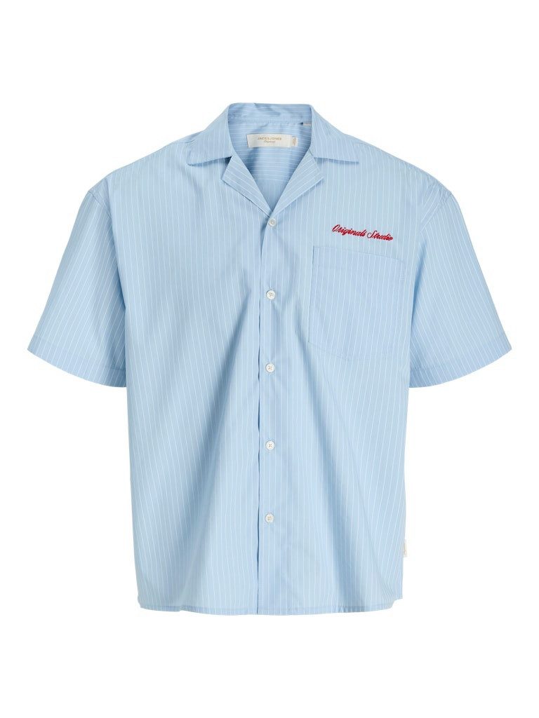 Jack & Jones Blusenshirt JORMENTON POPLIN STRIPE RESORT SHIR