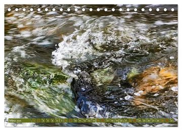 CALVENDO Wandkalender Bachwasser (Tischkalender 2025 DIN A5 quer), CALVENDO Monatskalender