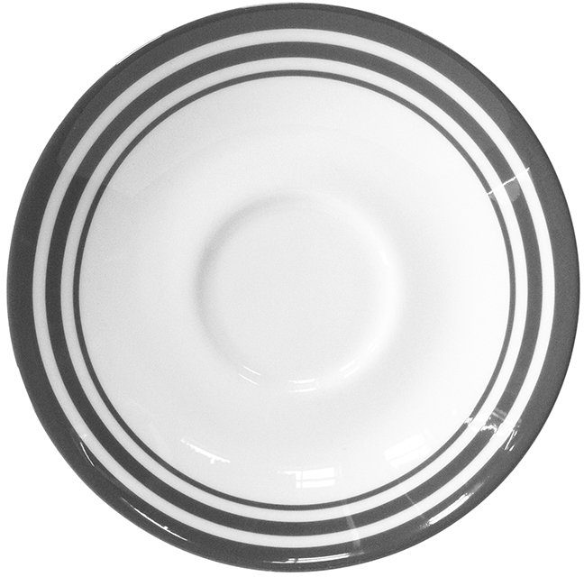 Fink Untertasse Moments, (4 St), Teller Set, Porzellan mit 3 Streifen