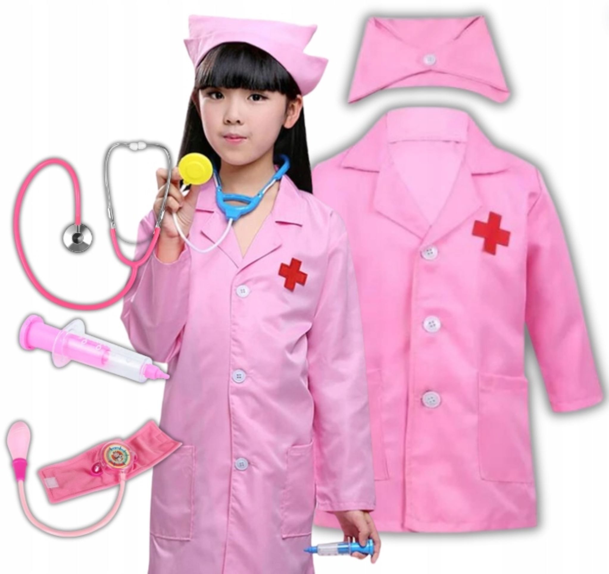 Hopki Kostüm Kinderarzt-Kostüm mit echtem Stethoskop, Komplettset!