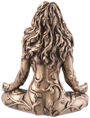 Vogler direct Gmbh Dekofigur Erdgöttin Gaia in Lotusposition - mit Bronzefarbe bemalt by Veronese, Kunststein, von Hand mit Bronzefarbe bemalt, Größe: L/B/H ca. 5x3x7cm