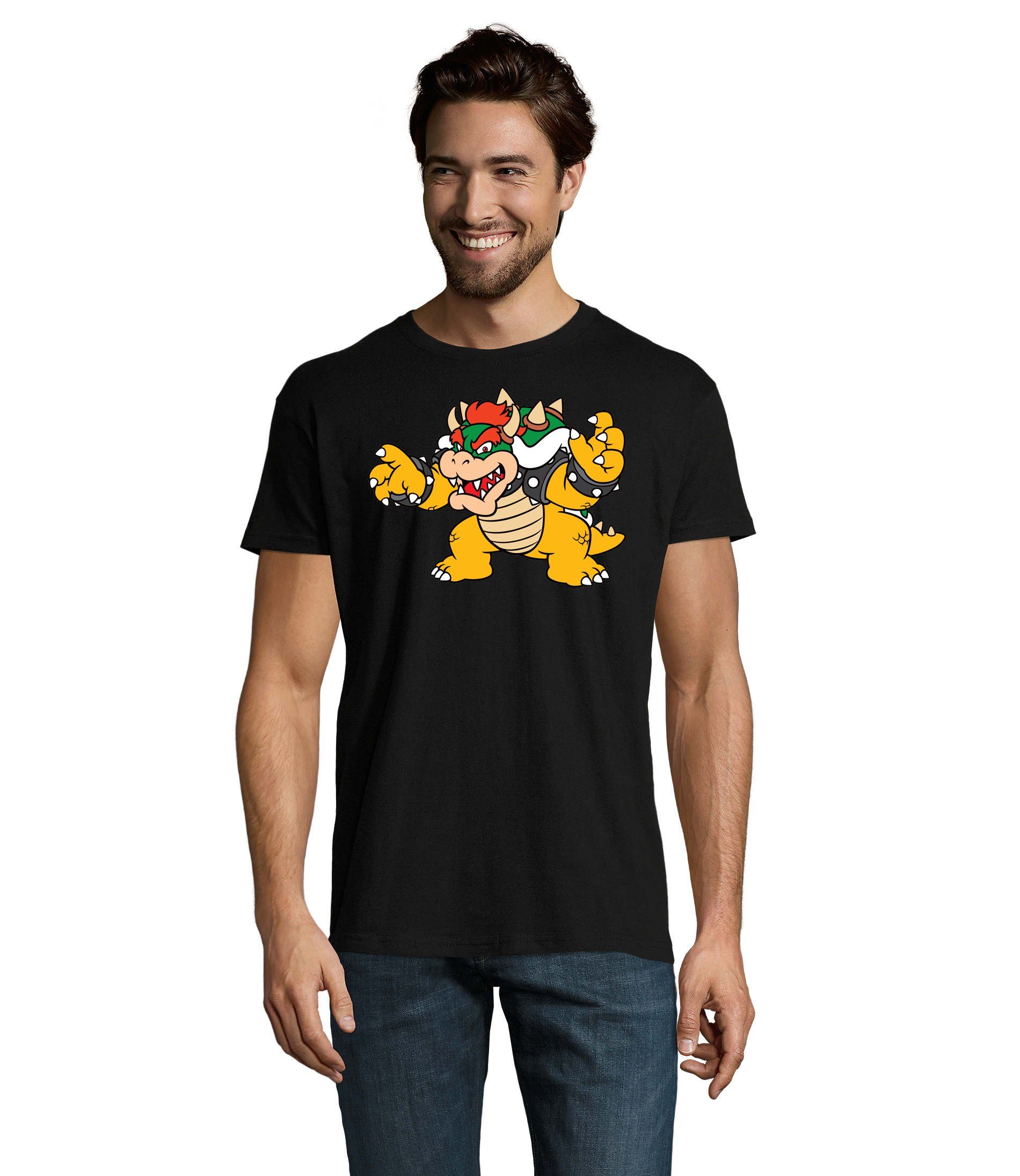 Gamer Game & Schwarz Mario Konsole Herren Blondie Nintendo T-Shirt Yoshi Brownie Luigi Gaming