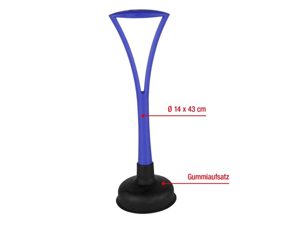 Thumbnail - EUROHOME Pümpel Abflussreiniger WC Saugglocke mit Gummiaufsatz, L: 14 cm, (1 tlg., Pömpel 43 cm), Saugglocke Abfluss