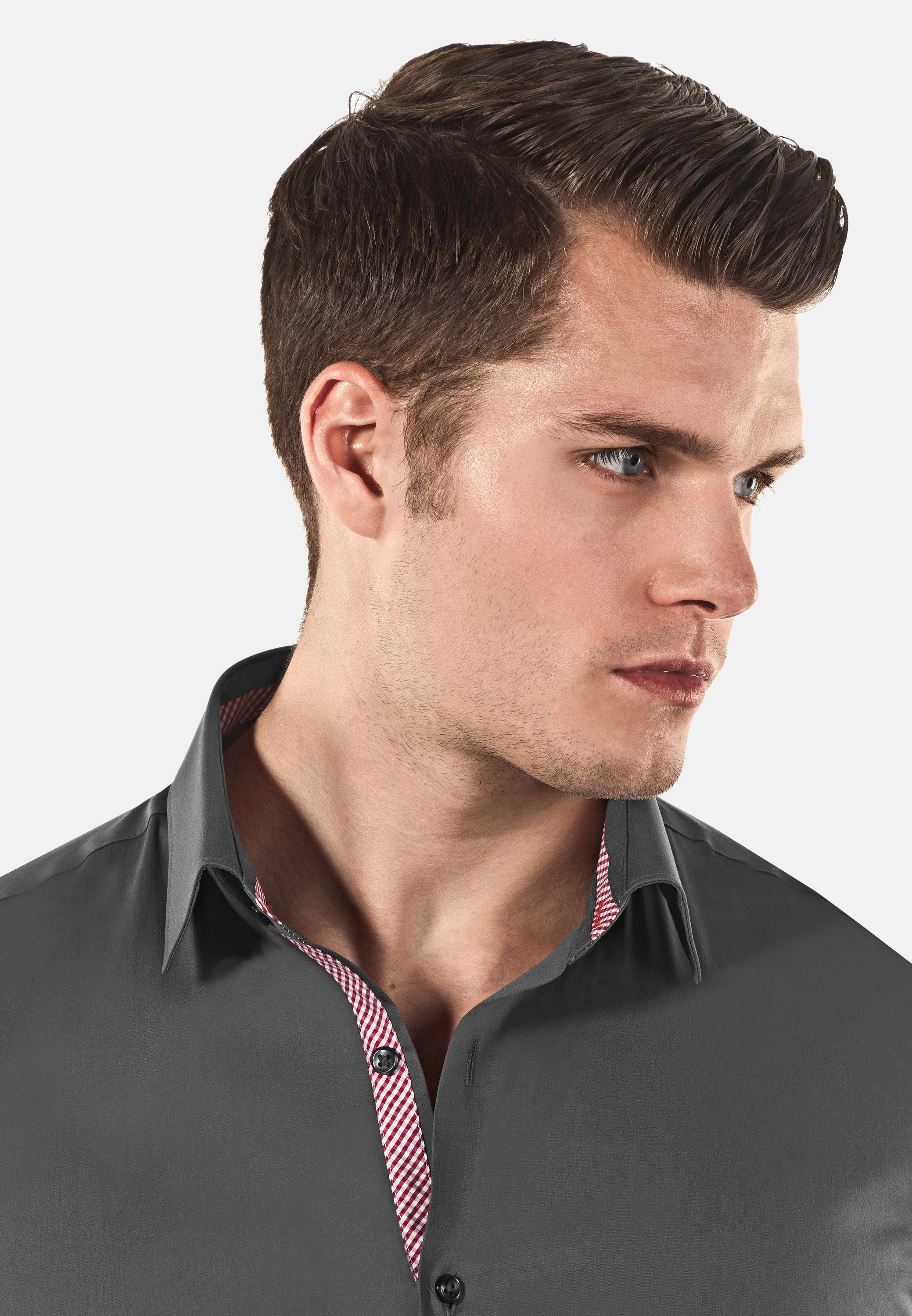Vincenzo Boretti Businesshemd super tailliert stretch