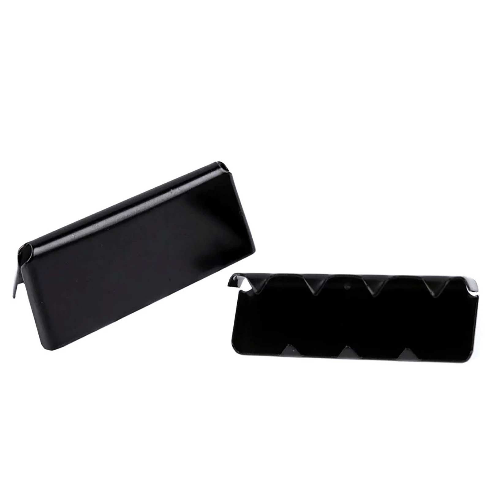 maDDma 10 Endstücke für Gürtel Gurte Bänder Gürtelenden Endkappen Gurtstecker (10 Stück in unterschiedlichen Maßen und Längen, 10-tlg), 9x25mm