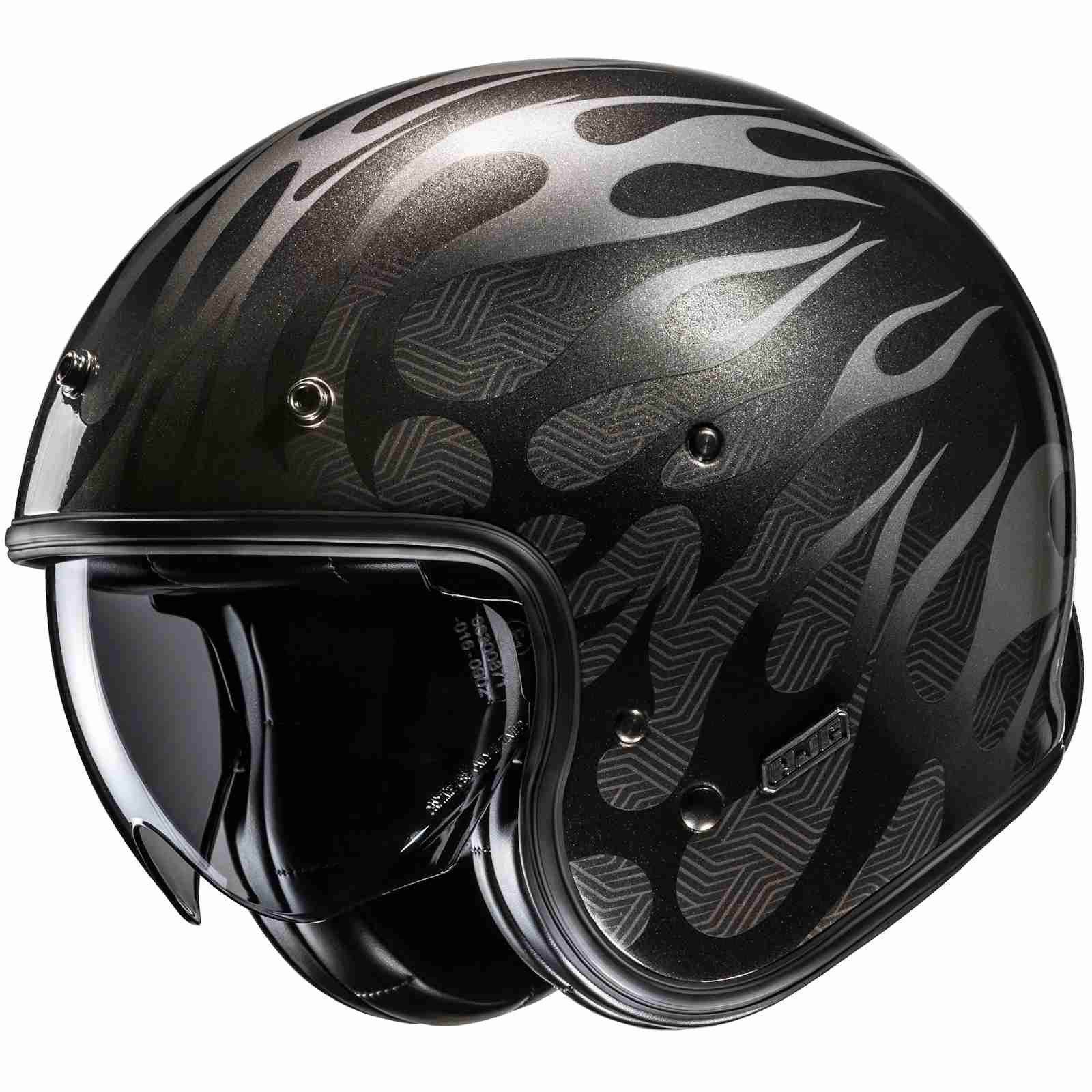 Motorradhelm HJC V31 Firo MC5 Jethelm Grau M