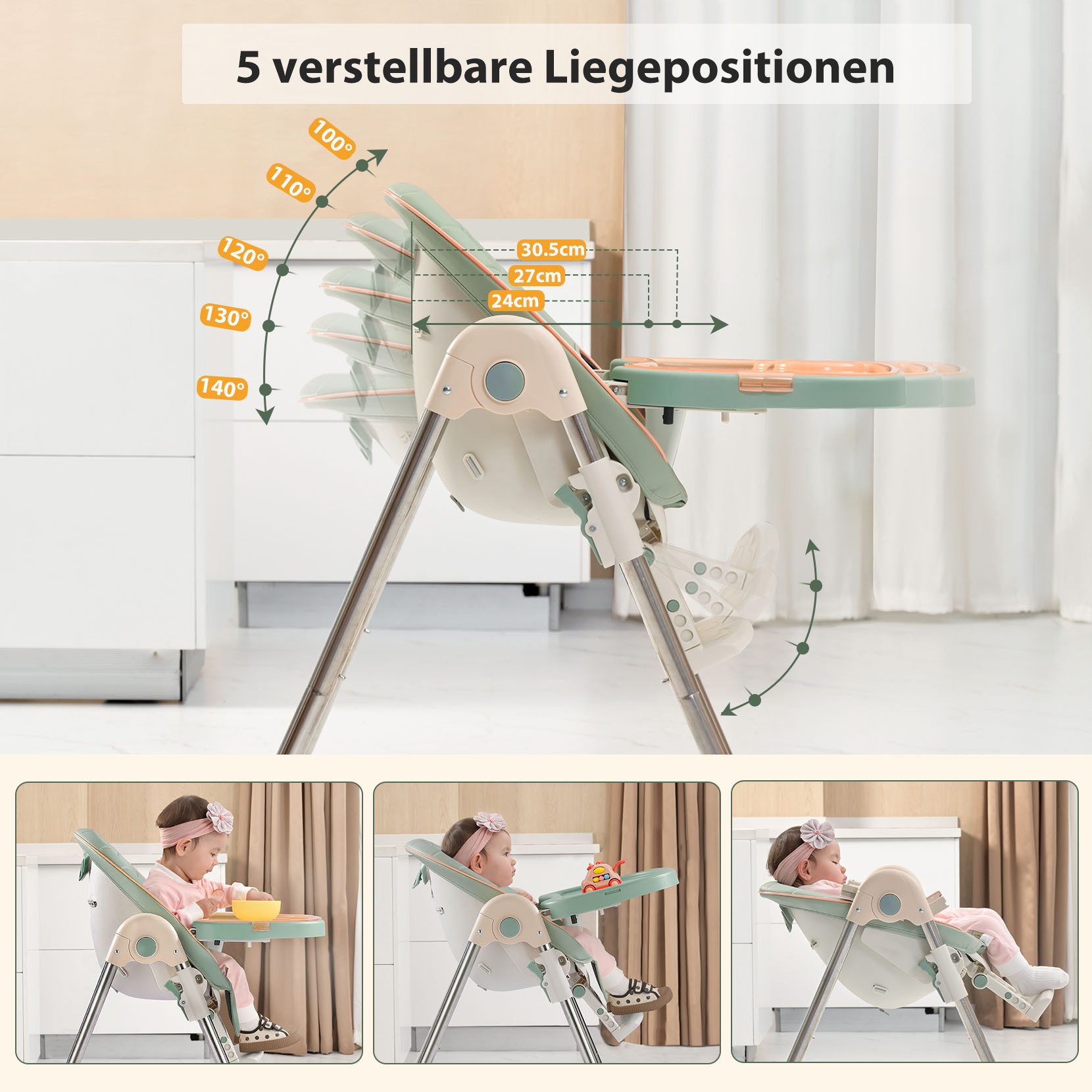 Onasti Kinderstuhl Stuhl Baby Kinderstuhl Klappbar günstig online kaufen