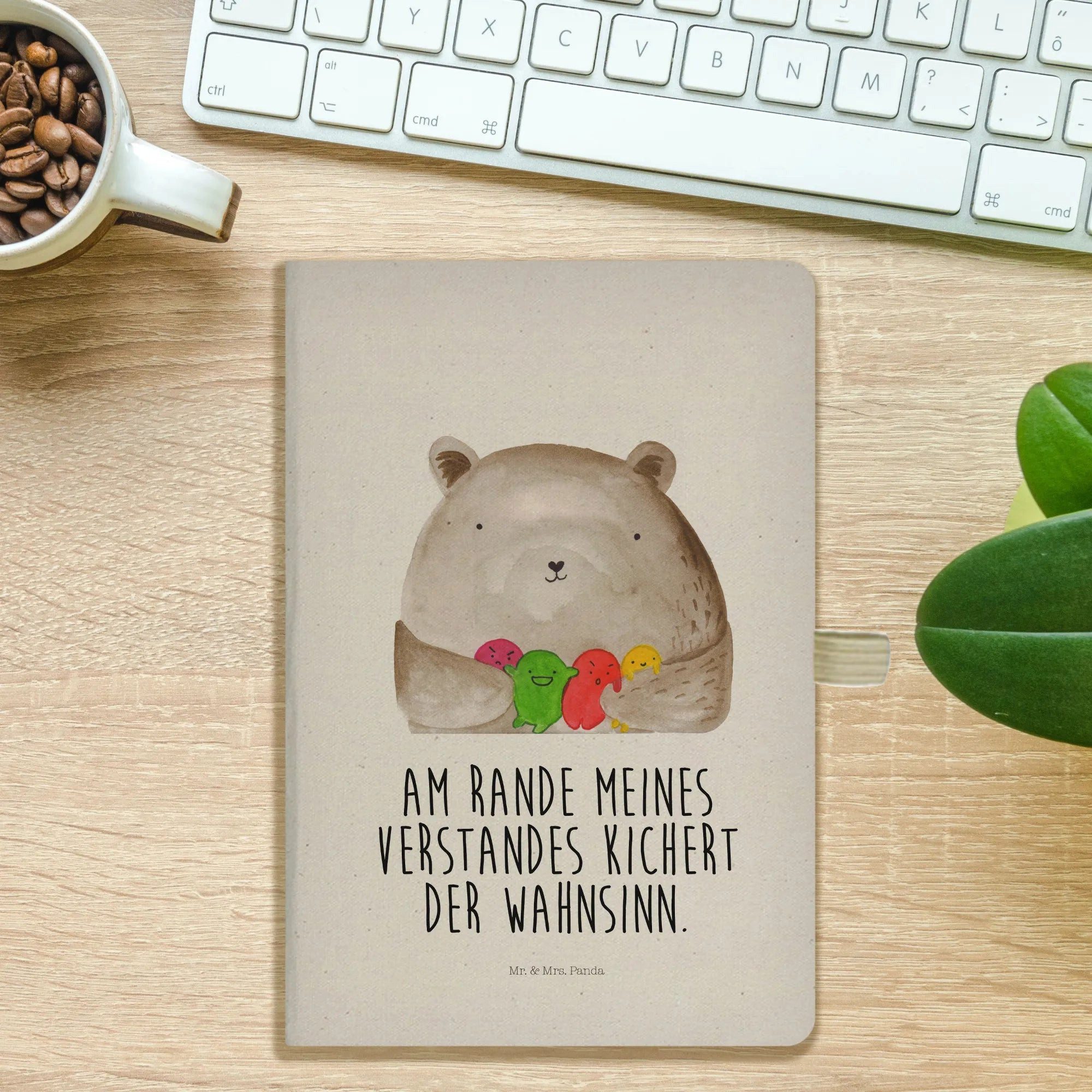 Thumbnail - Mr. & Mrs. Panda Notizbuch Bär Gefühl - Transparent - Geschenk, Wahnsinn, Durchgedreht, Verrückt Mr. & Mrs. Panda, Umwel...