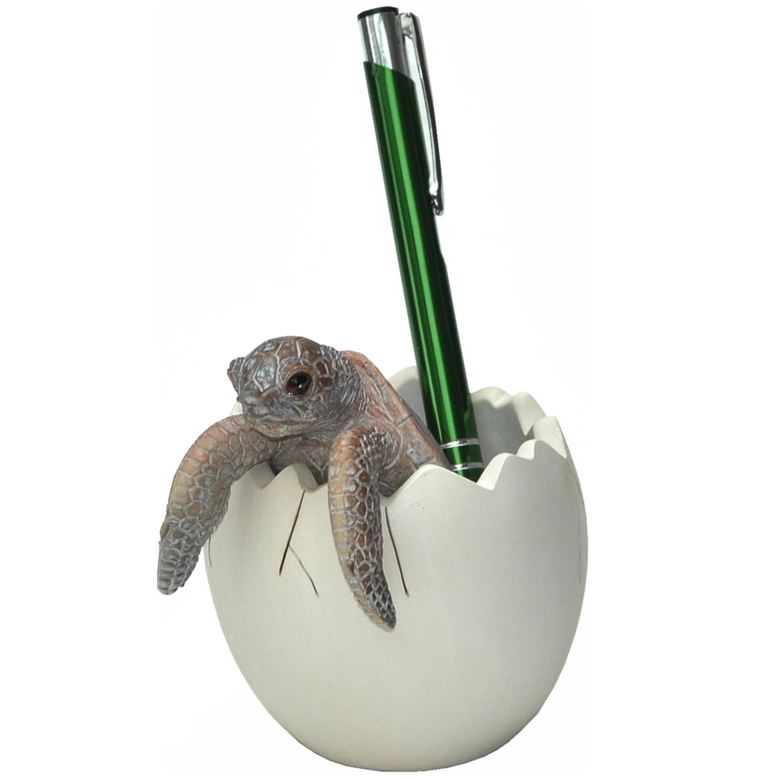 dazikemo Gartenfigur Stifthalter Kugelschreiberhalter Schildkröte - 8 x 8 x 9 cm