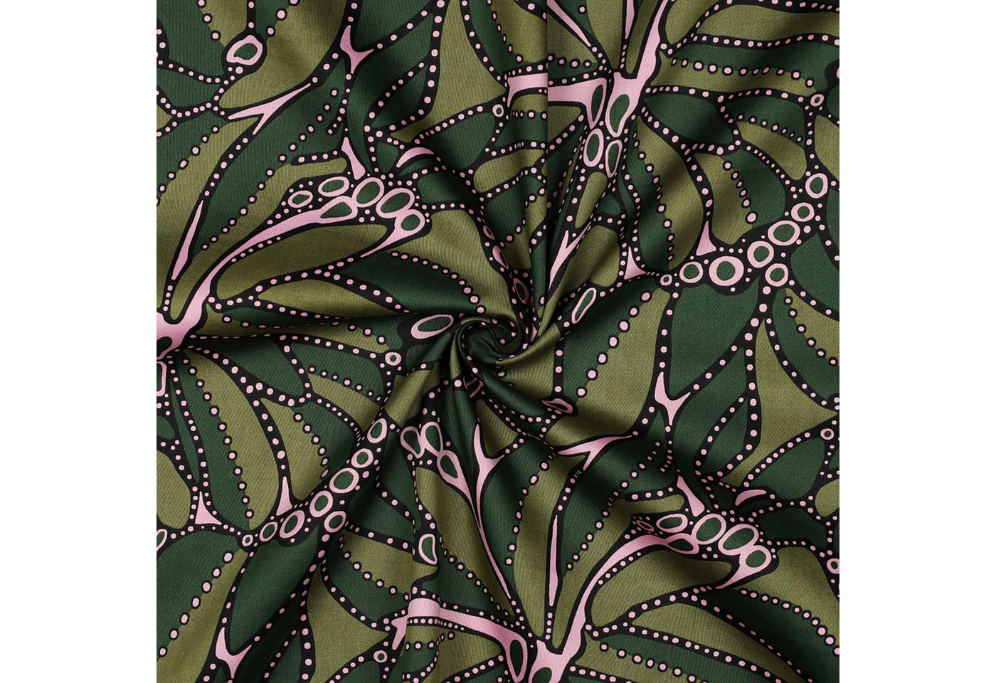 Thumbnail - maDDma Stoff Baumwoll-Satin Abstrakt ab 0,5m x 148 cm Baumwollstoff Satinstoff, Motiv 2