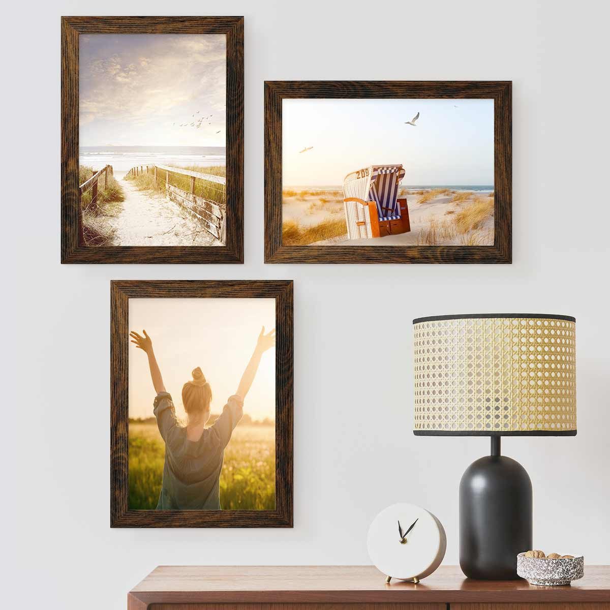 PHOTOLINI Bilderrahmen 3er Set breite Rahmen, günstig online kaufen