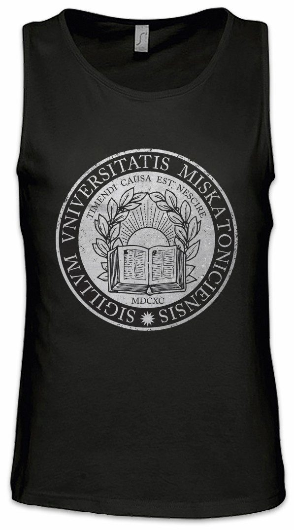 Urban Backwoods Tanktop Miskatonic Logo III Ärmelloses T-Shirt Lovecraft HP Sign Cthulhu Innsmouth Horror Dunwich Azathoth