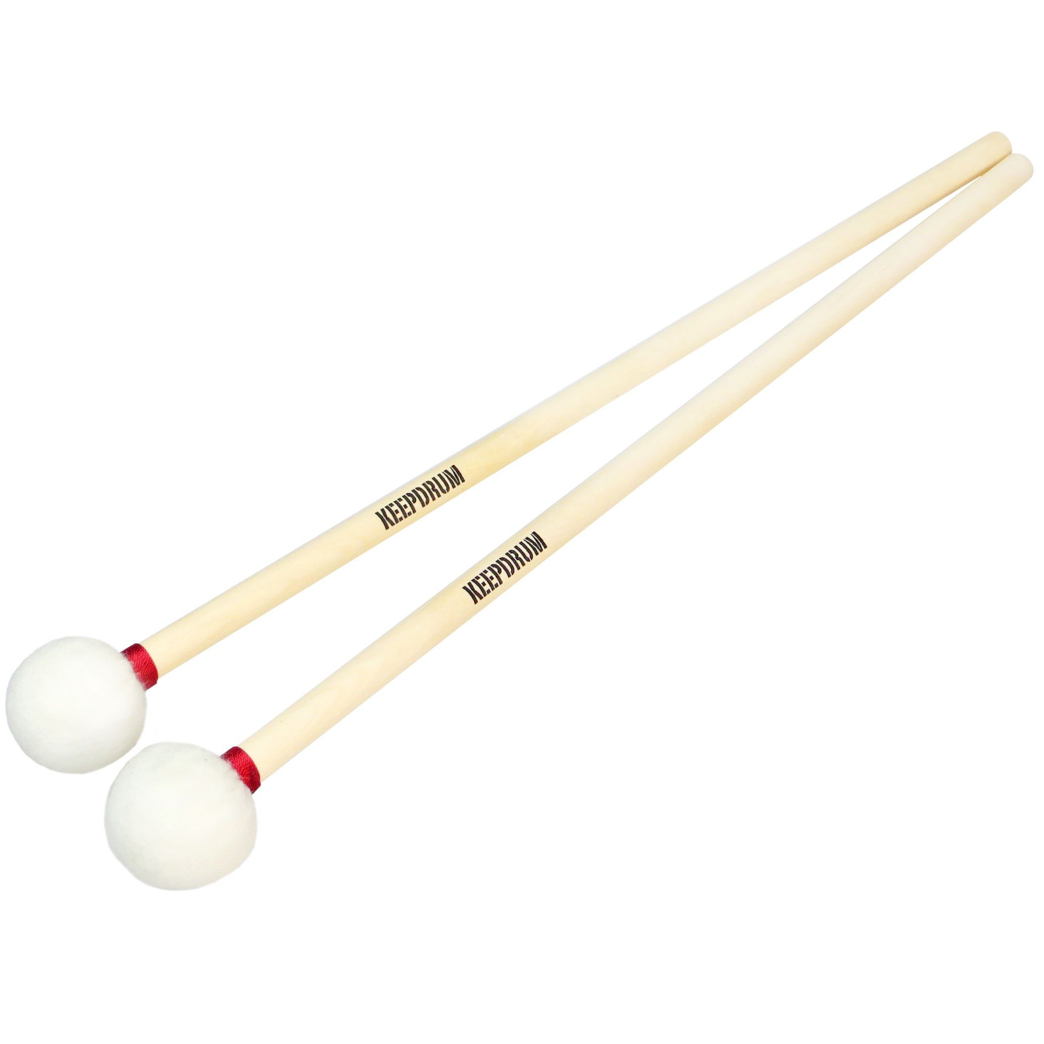 keepdrum Paukenschlägel keepdrum FT7 Paukenschlägel (weichen Köpfen), Gut ausbalanciert