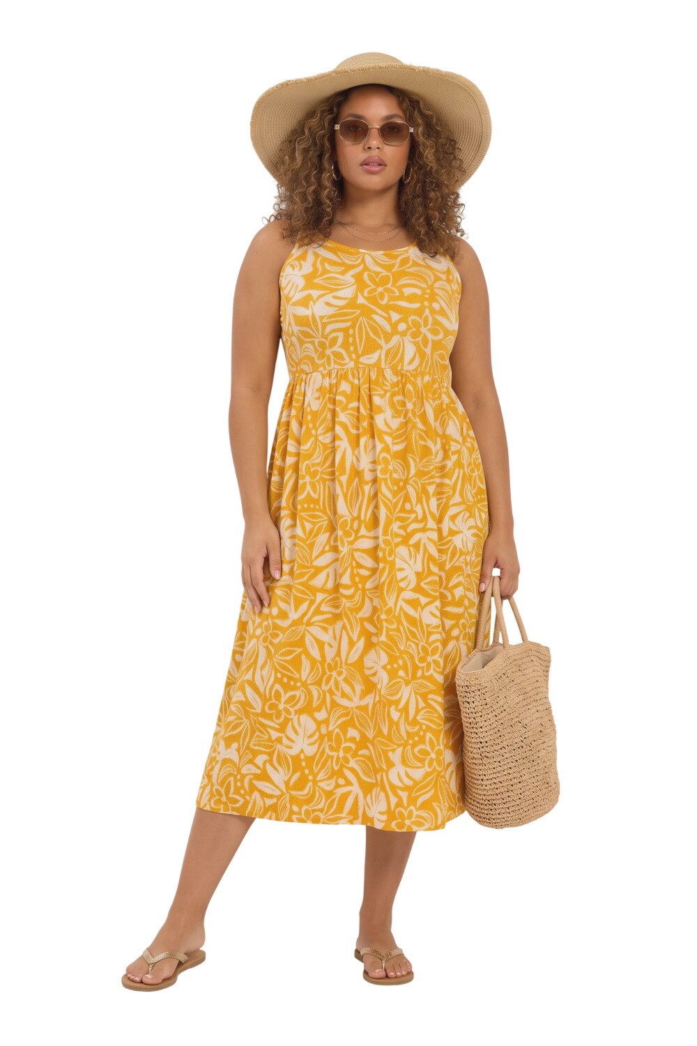 Shape of You Maxikleid Plus-Size Maxikleid mit Taillengummi