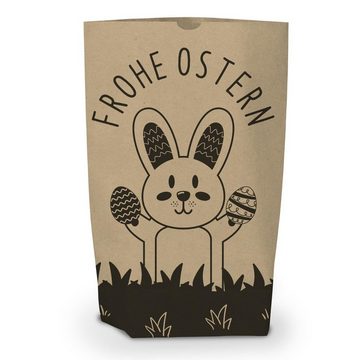 itenga Geschenkpapier 12er Set mit Klammern - itenga Geschenktüte Frohe Ostern Hasenbande