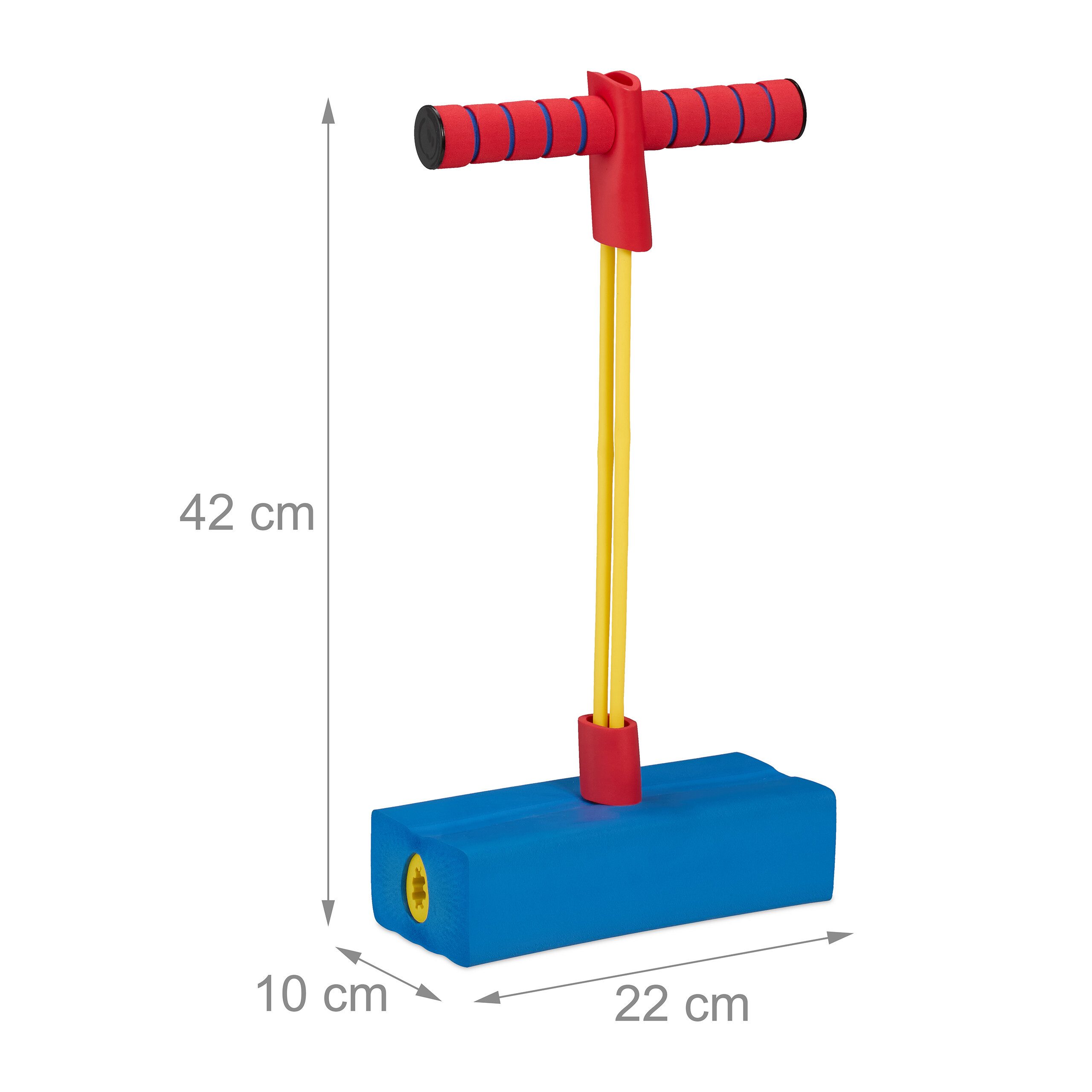 relaxdays Hüpfspielzeug Schaumstoff Pogo Jumper für Kinder
