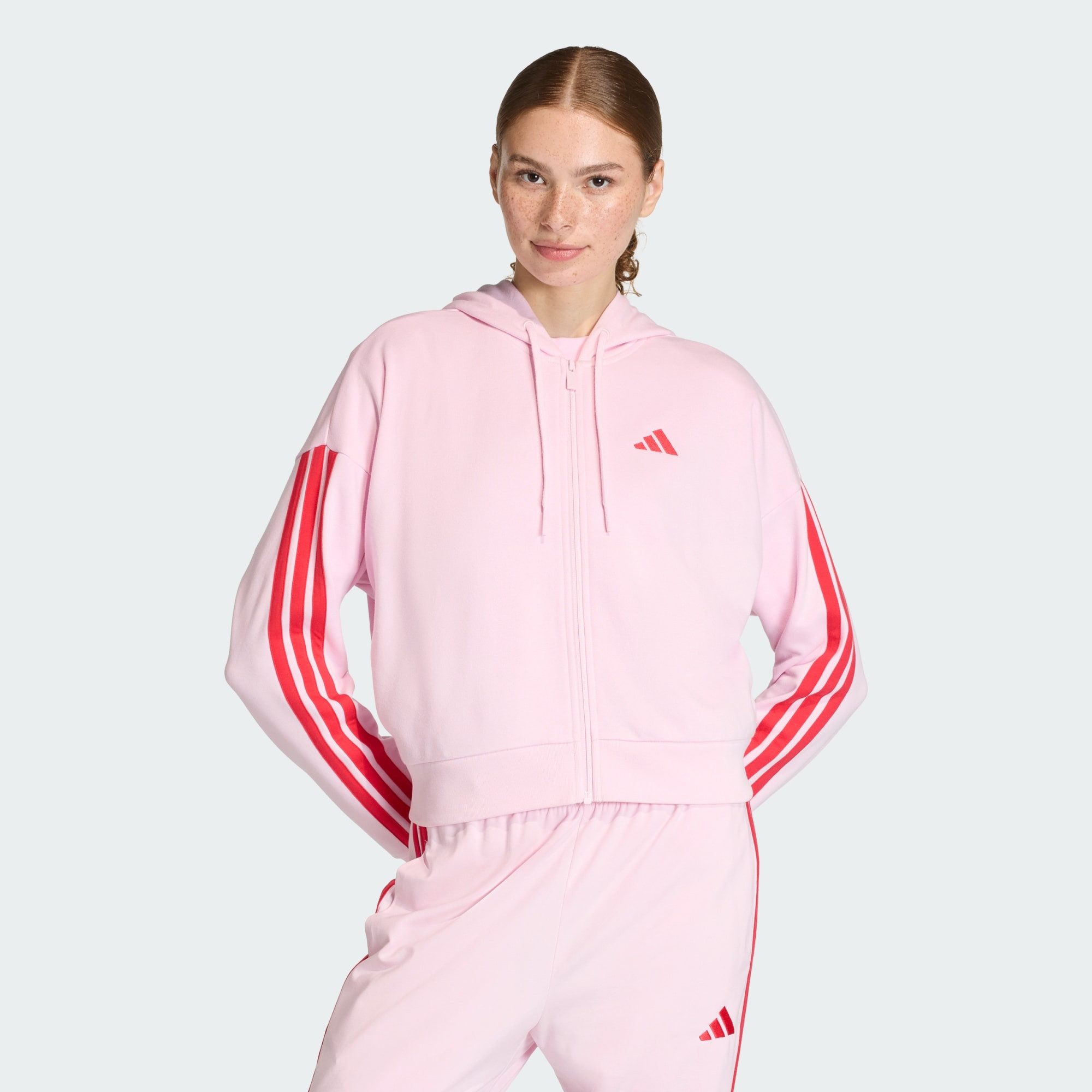 adidas Sportswear Hoodie ESSENTIALS 3-STREIFEN FRENCH TERRY KAPUZENJACKE (1-tlg)
