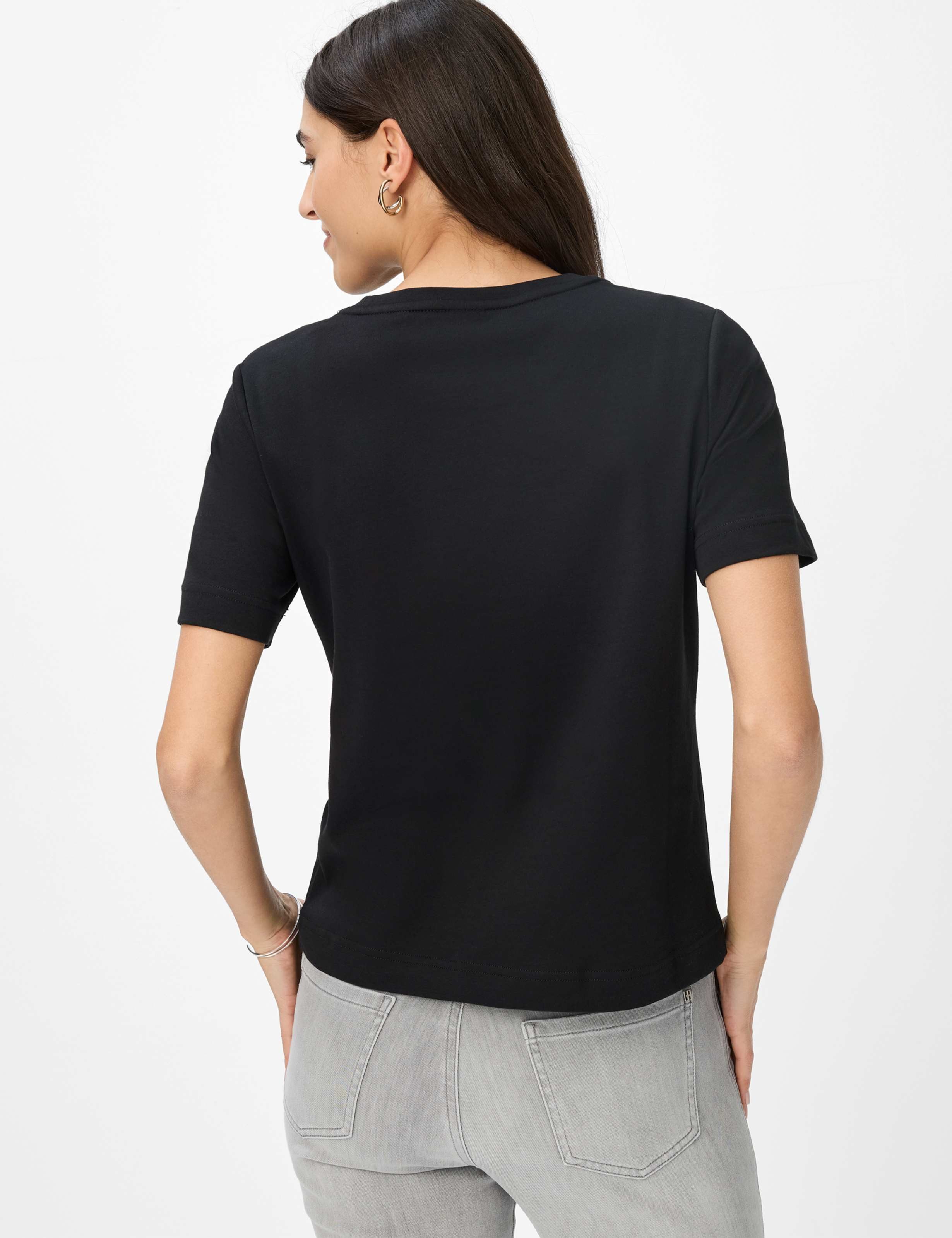 Brax Kurzarmshirt Style CIRA Interlock: Shirt aus reiner Baumwolle – Bild 2 von 5
