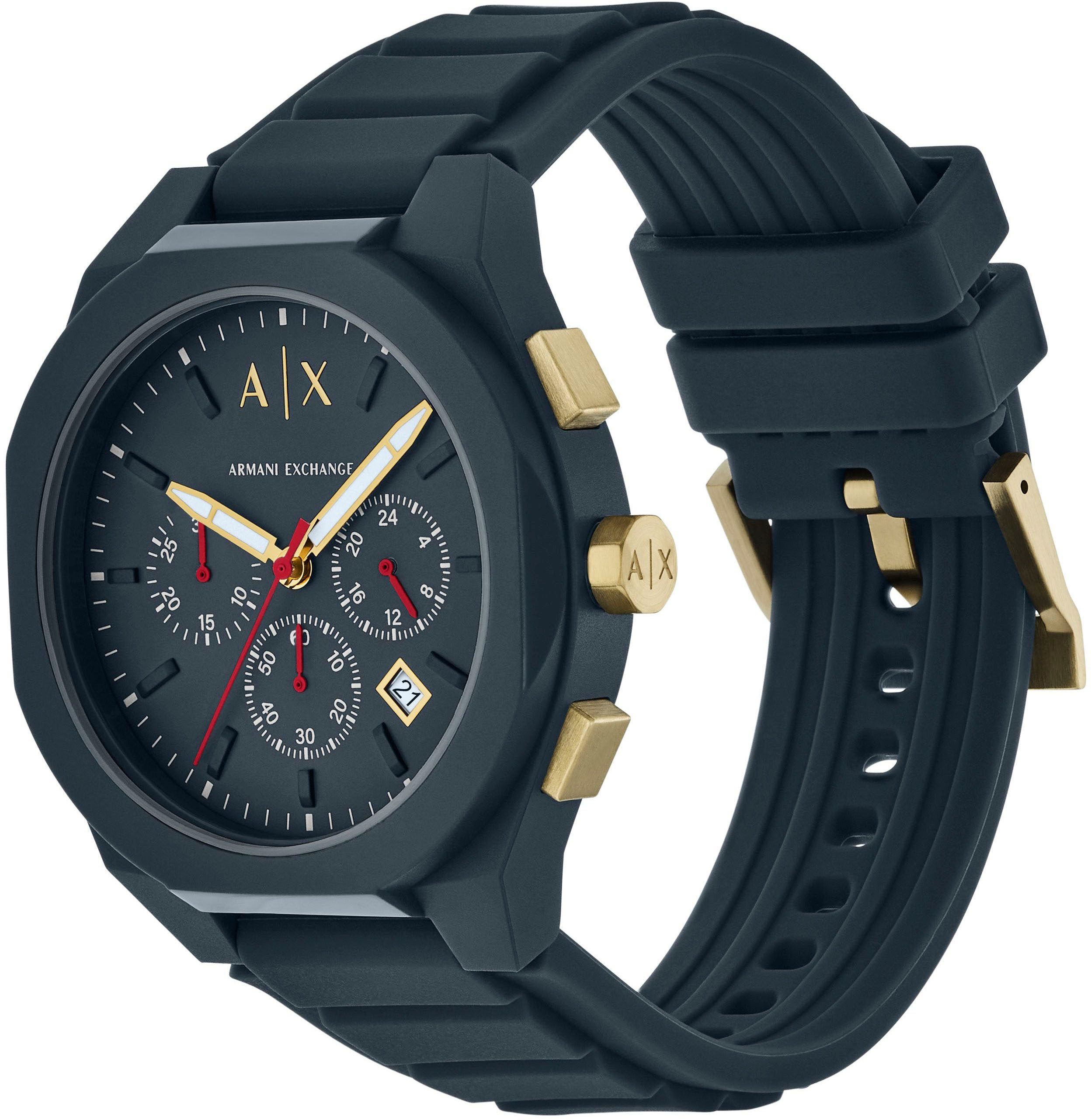 ARMANI EXCHANGE Chronograph AX4168, Quarzuhr, Armbanduhr, Herrenuhr, Siliko günstig online kaufen