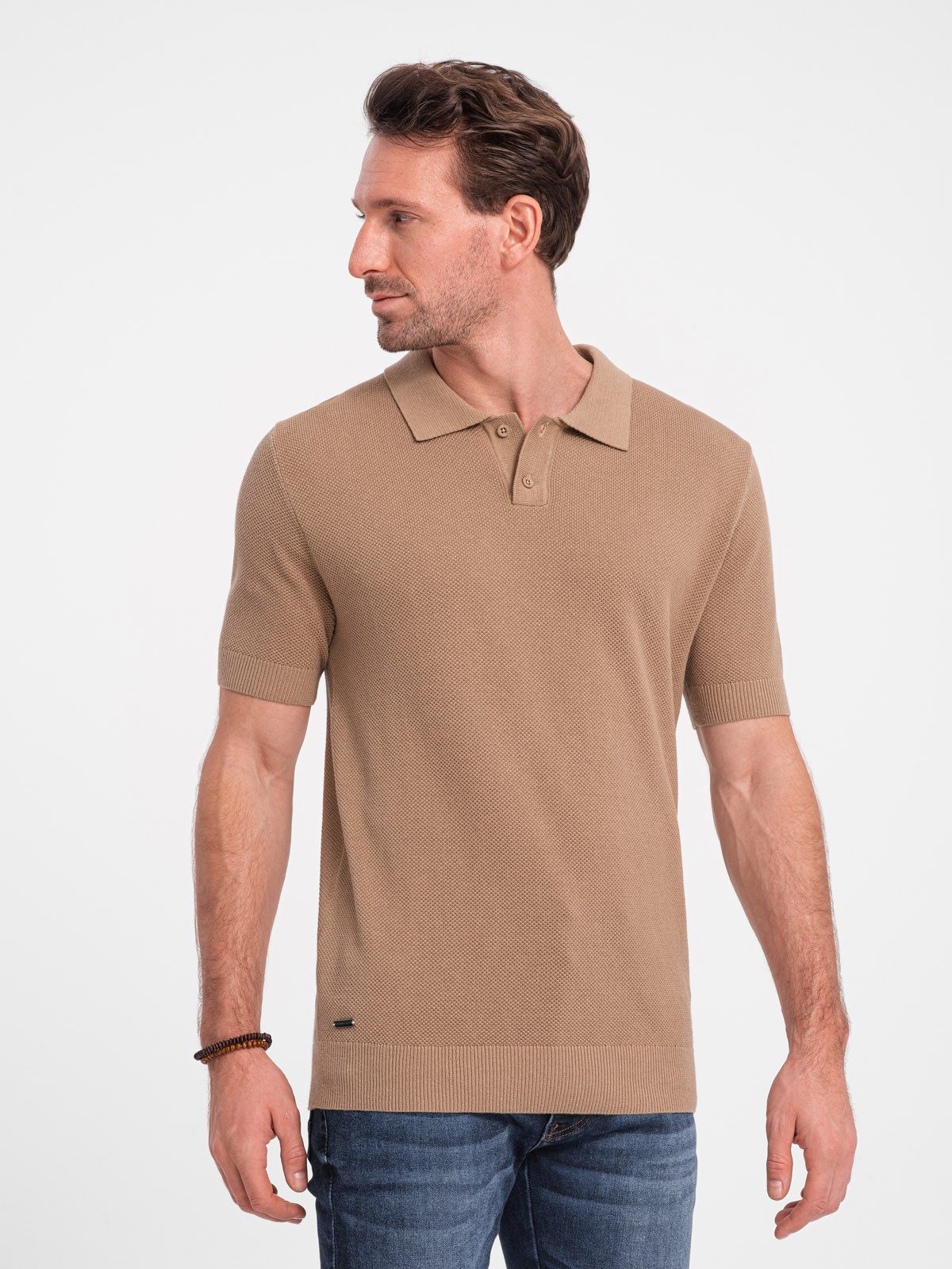OMBRE Poloshirt Poloshirt aus Strukturstrick für günstig online kaufen