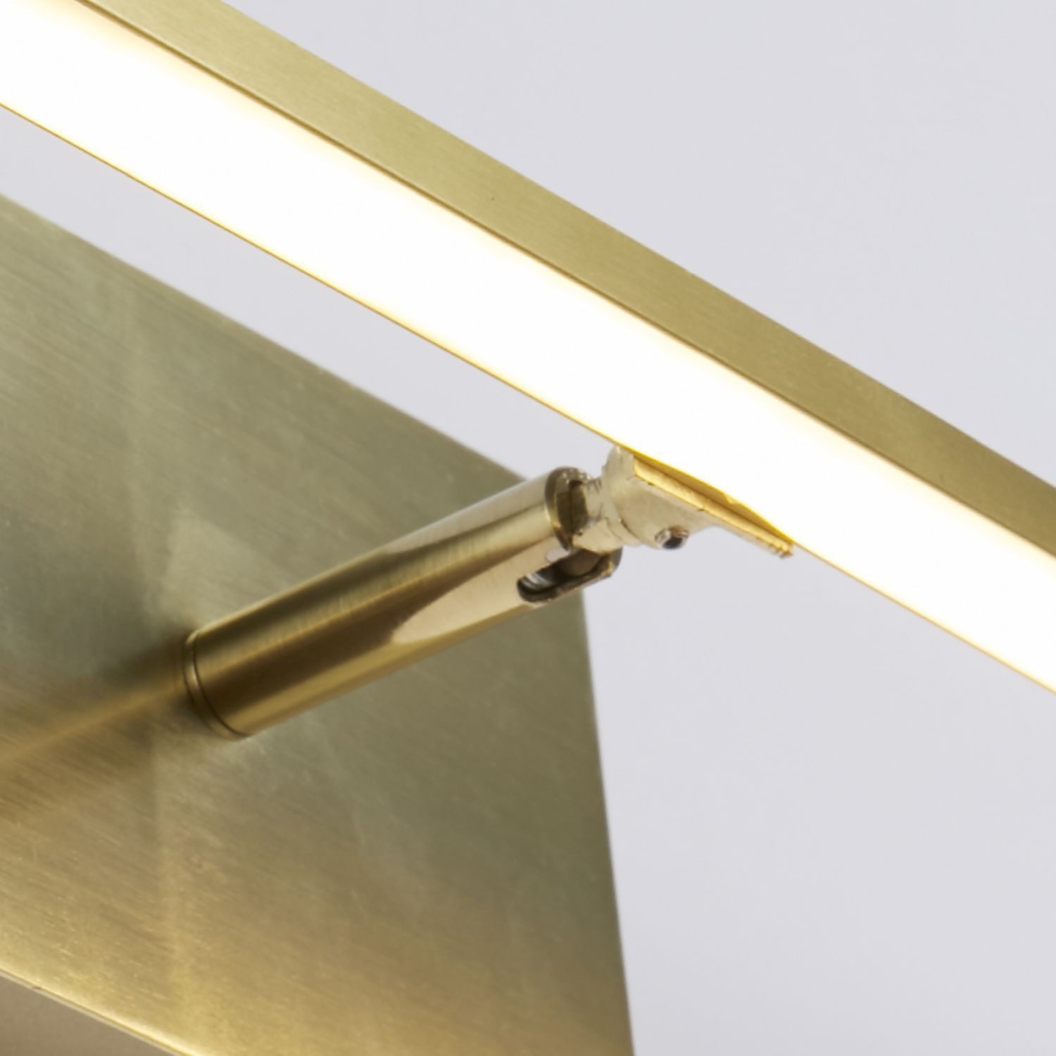Licht-Erlebnisse Wandleuchte CLIFFREY, LED fest integriert, Warmweiß, LED Metall B: 41 cm IP44 in Messing länglich warmweiß 3000 K 433 lm