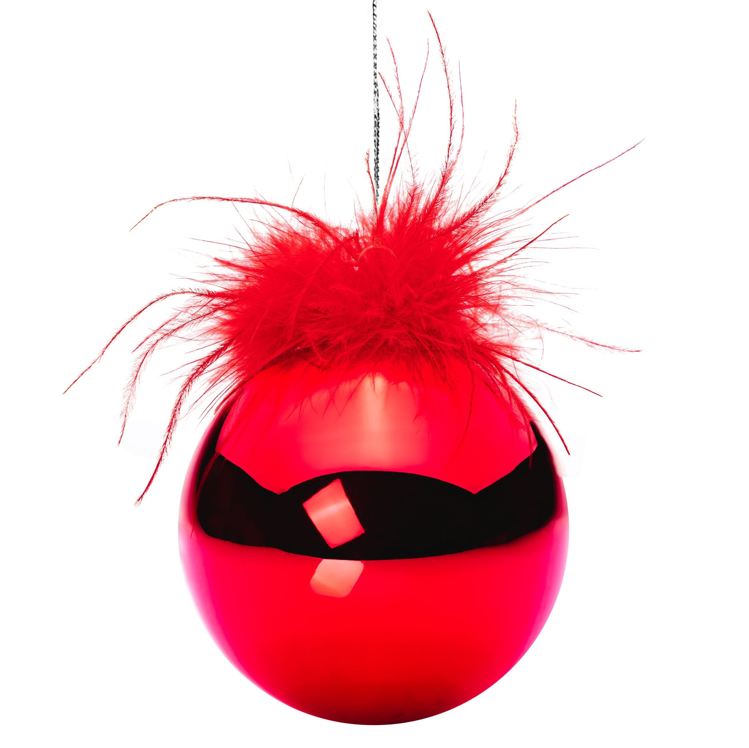 SIKORA Christbaumschmuck Highlights Rot 4er Set Christbaumkugeln aus Glas m günstig online kaufen