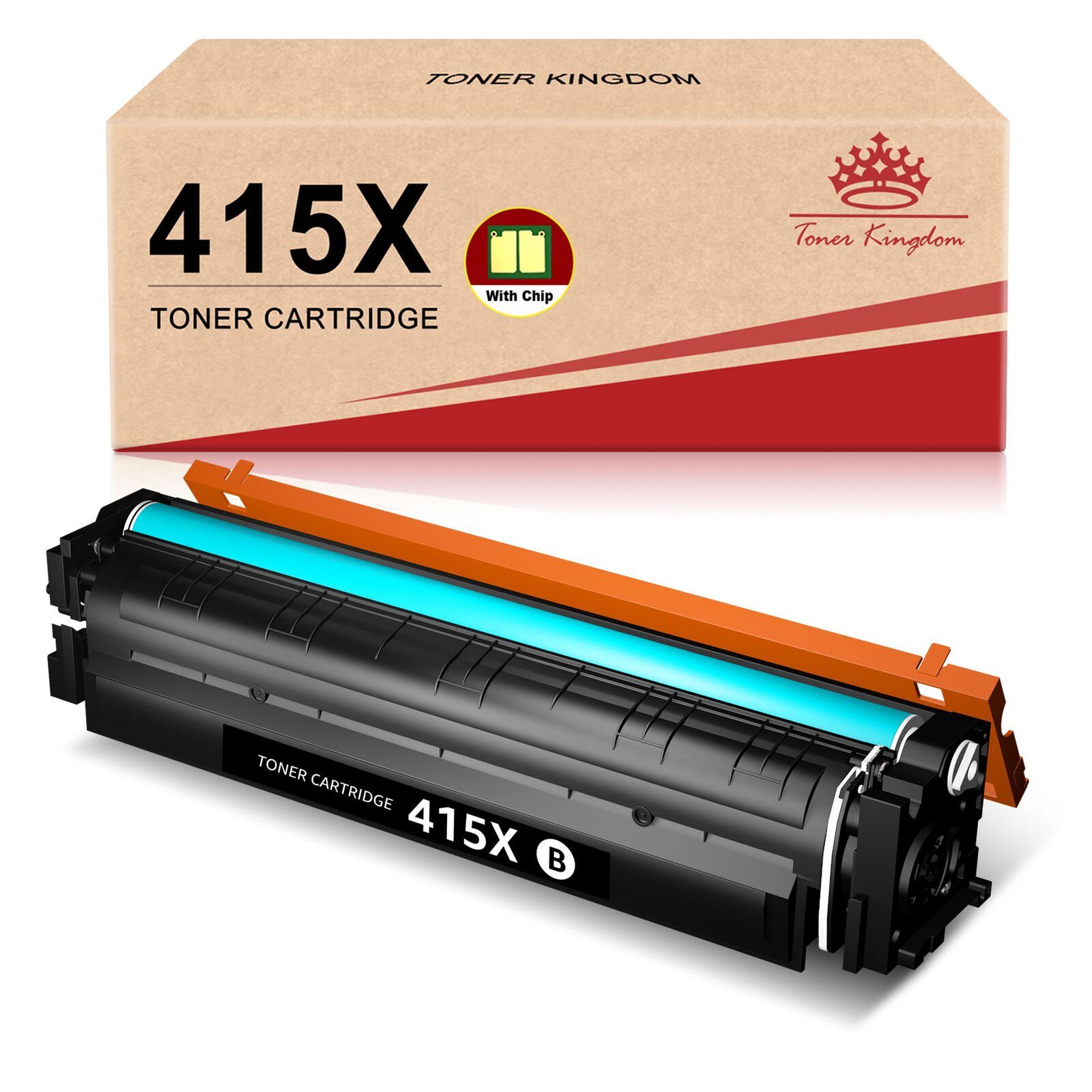 Toner Kingdom Tonerkartusche MIT CHIP für HP 415 X 415A Multipack