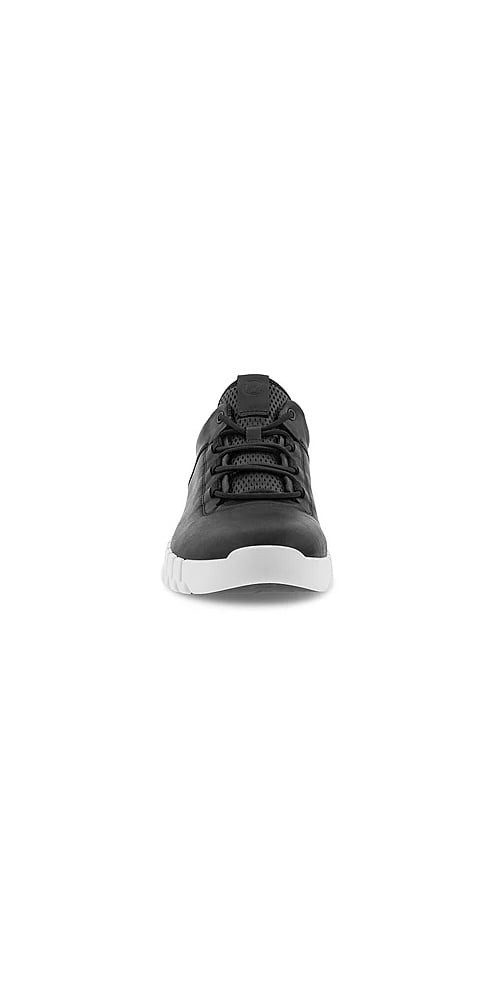 Ecco Gruuv Lea (aus Nubukleder) schwarz/weiss Herren Sneaker günstig online kaufen