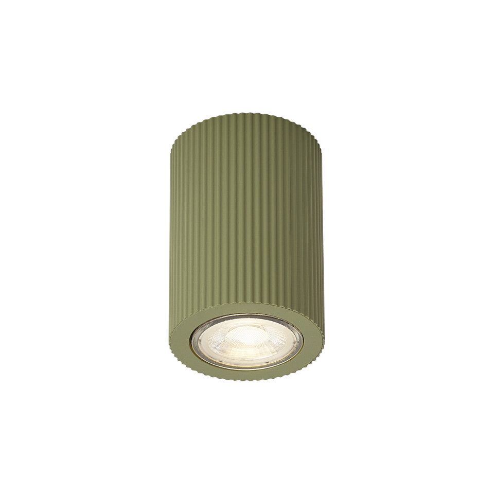 Qazqa LED Aufbaustrahler Sprawl, ohne Leuchtmittel, Kaltweiß, QAZQA Aufbau­spot, gu10, Grün, Aluminium, Retro