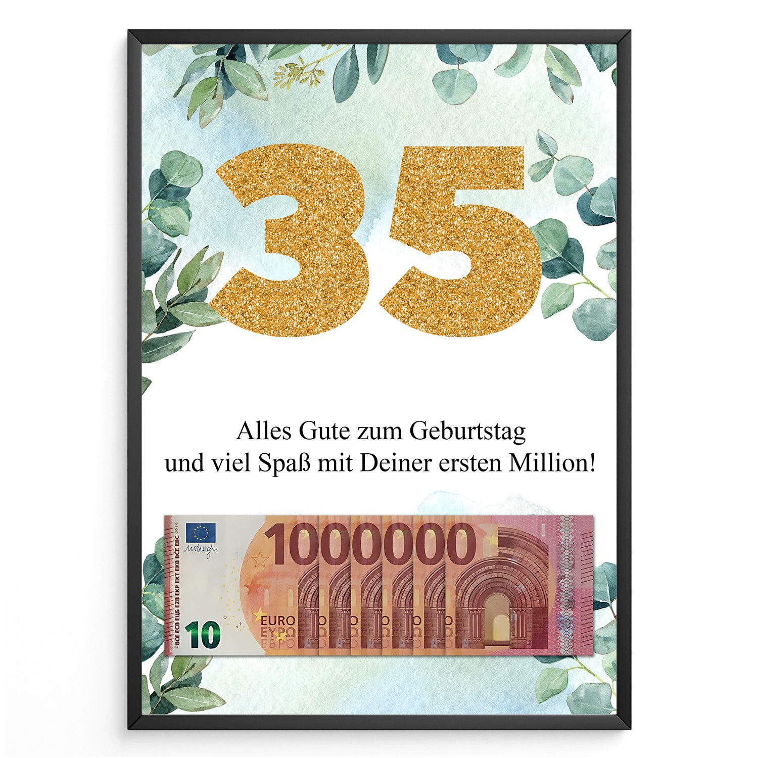 Tigerlino Poster Geldgeschenk Geburtstag Frauen Männer günstig online kaufen