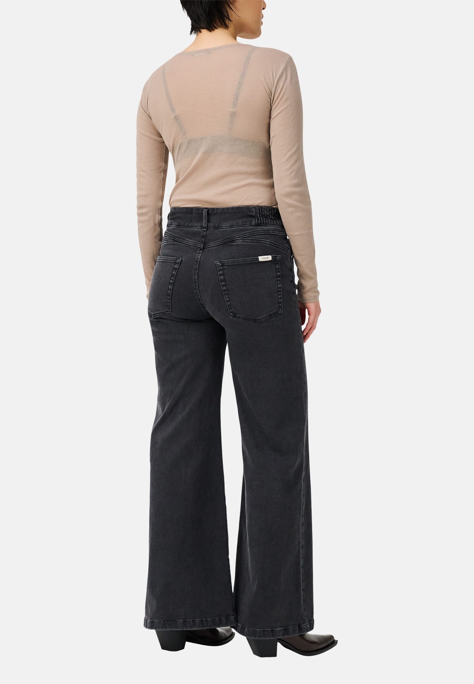 ITEM m6 Weite Jeans Wide Legged High Rise Denim