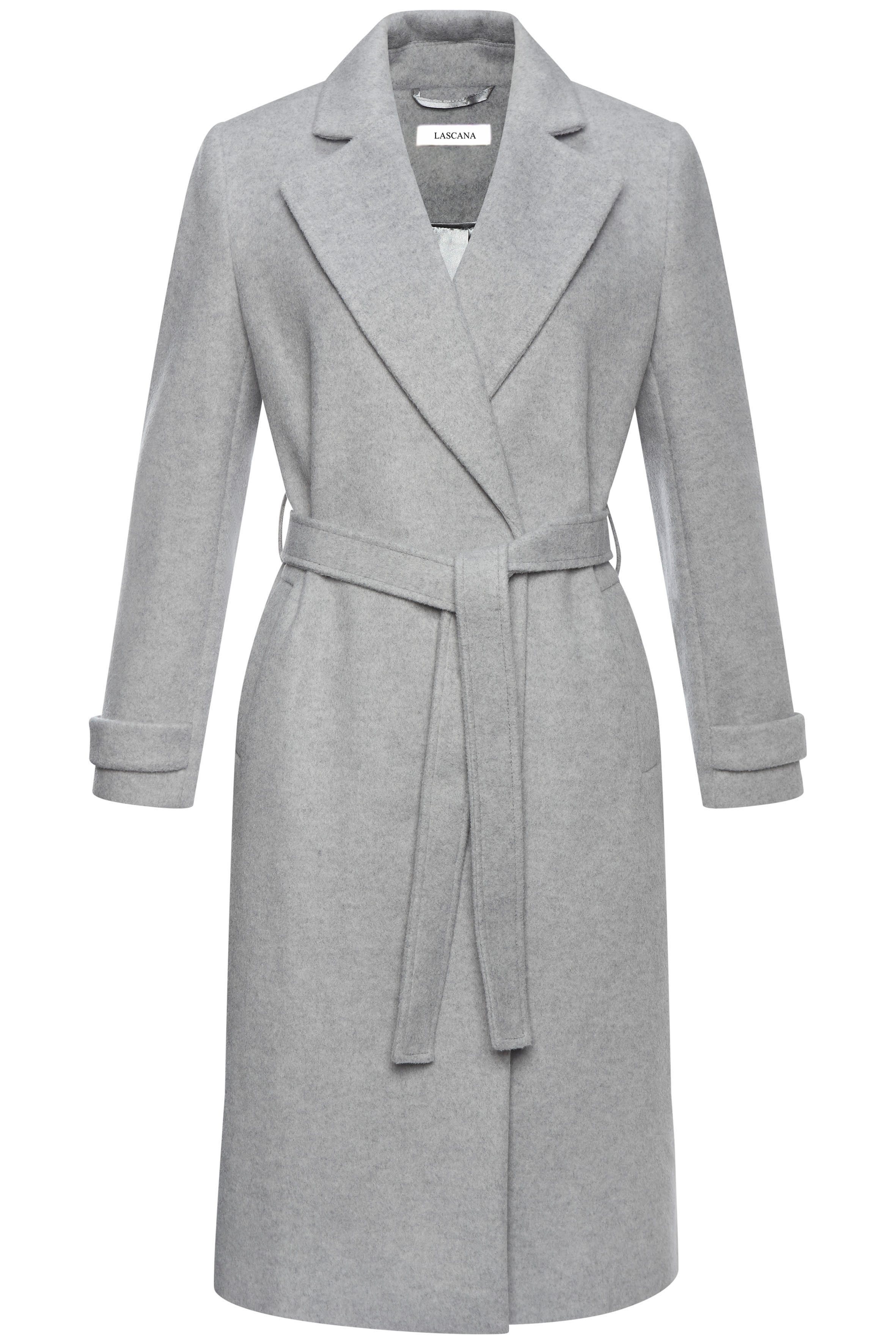 LASCANA Langmantel (mit Bindegürtel) mit Reverskragen, eleganter Damenmante günstig online kaufen