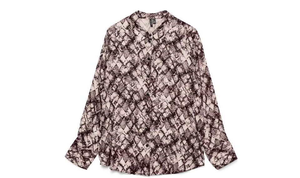 Vero Moda Langarmbluse VMCINDY JEAN LS SHIRT WVN GA