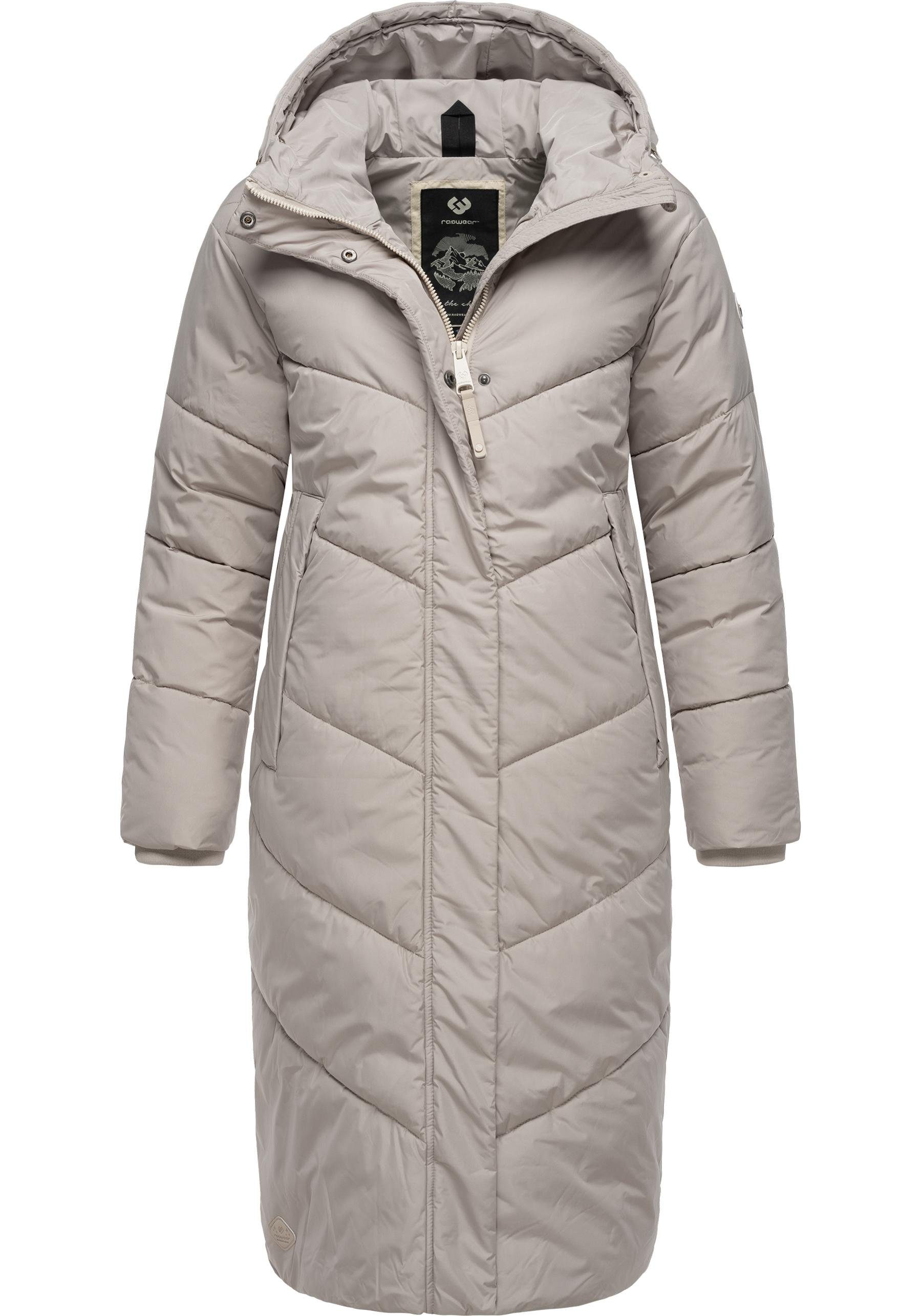 Ragwear Wintermantel Suminka Wasserdichter Damen Winter Steppmantel