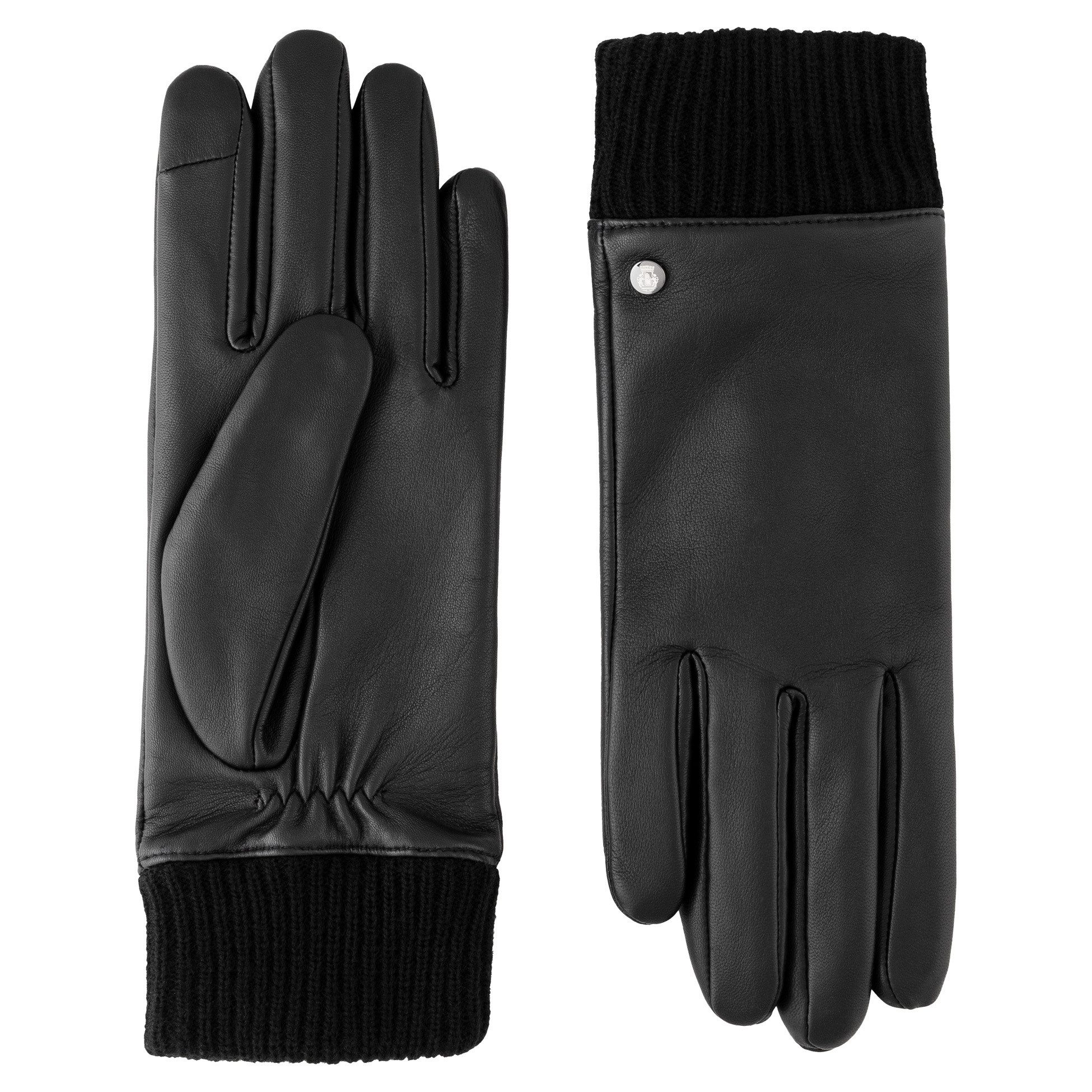 Roeckl Lederhandschuhe Breslau Перчатки mit Strickbündchen