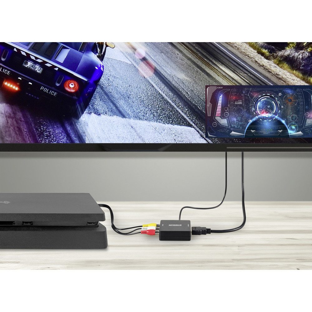 SpeaKa Professional SpeaKa Professional AV Konverter [Cinch - HDMI] 1920 x 1080 Pixel Audio-Adapter – Bild 3 von 5